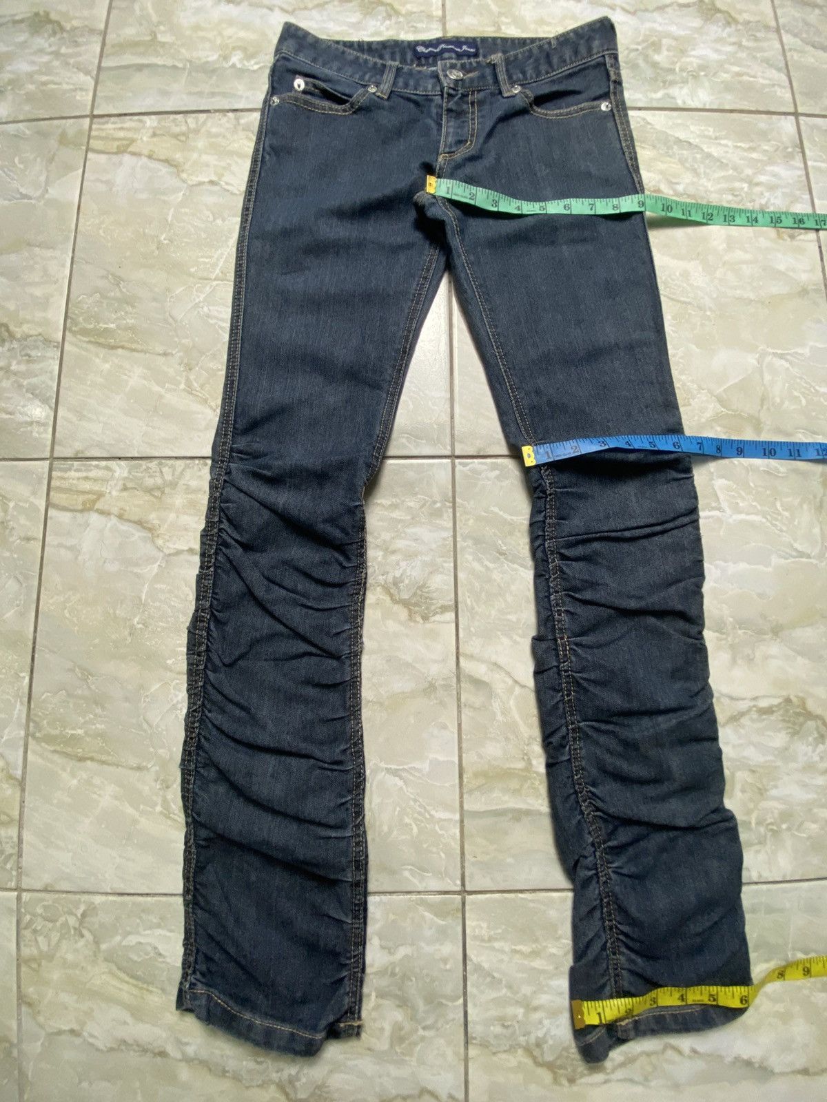 Japanese Brand Chuccocox Premium Wrinkle Skinny Jeans Size 30" / US 8 / IT 44 - 6 Thumbnail