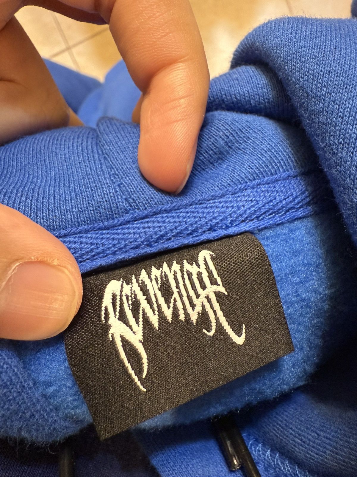 Revenge Revenge Rhinestone Blue Hoodie Size US M / EU 48-50 / 2 - 5 Thumbnail