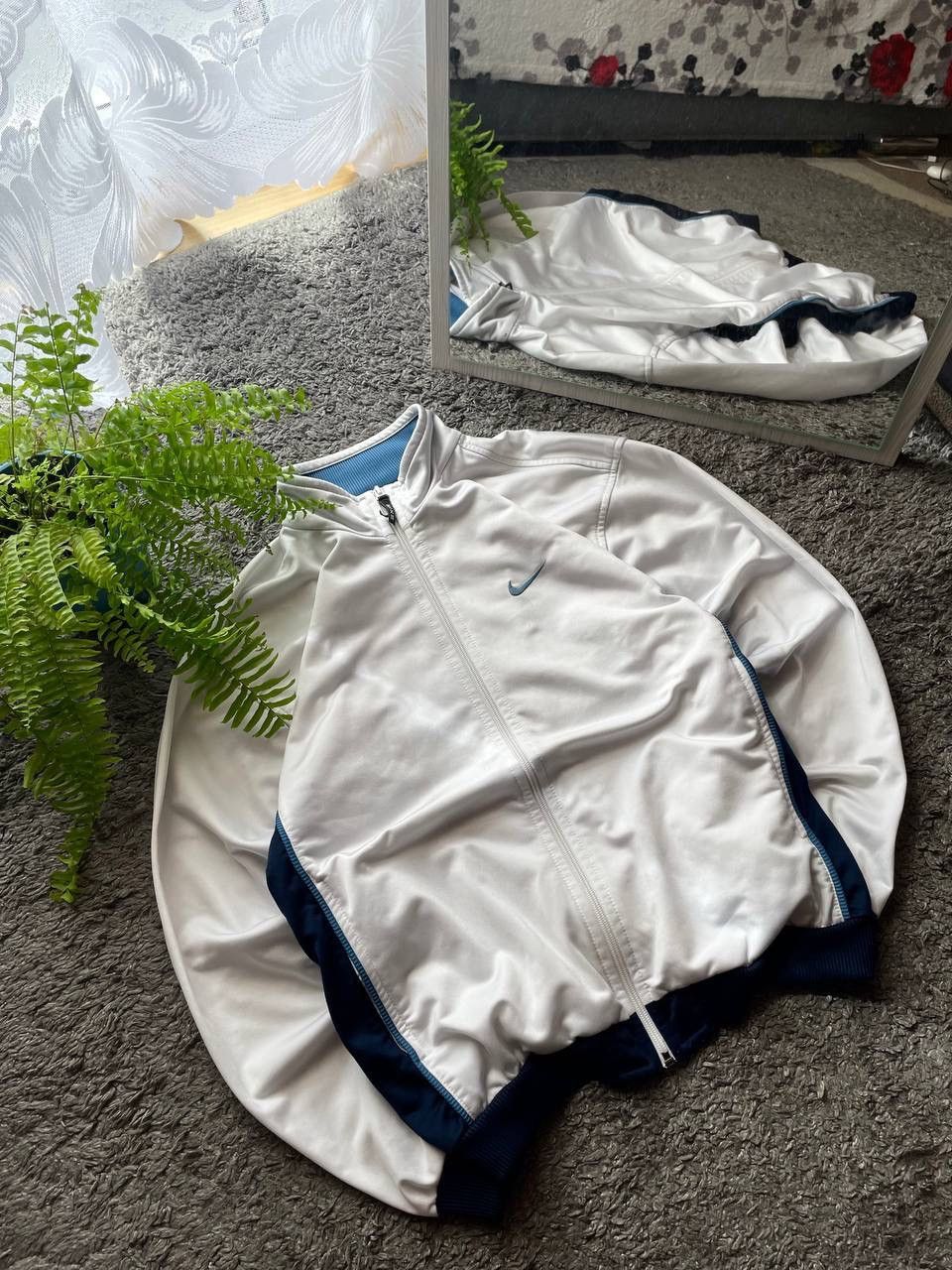 Nike × Vintage 90s Nike Vintage Zip-Hoodie Streetwear Swoosh Logo Rare Size US M / EU 48-50 / 2 - 10 Thumbnail