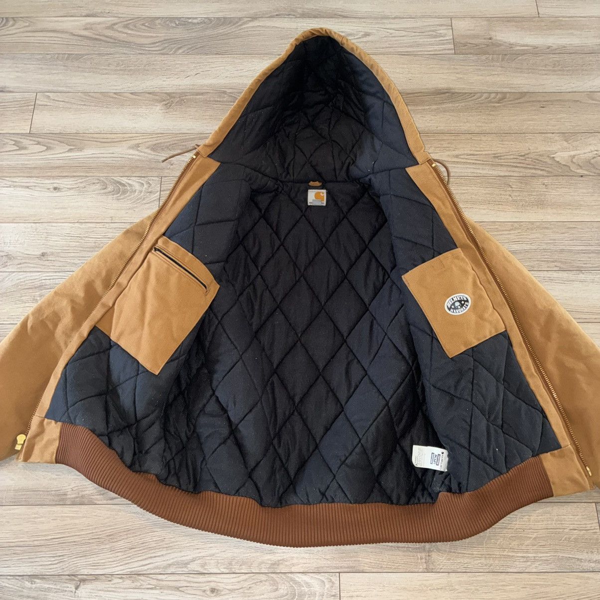 Carhartt Carhartt quilted lined canvas bomber jacket J140 BRN Size US XL / EU 56 / 4 - 3 Thumbnail
