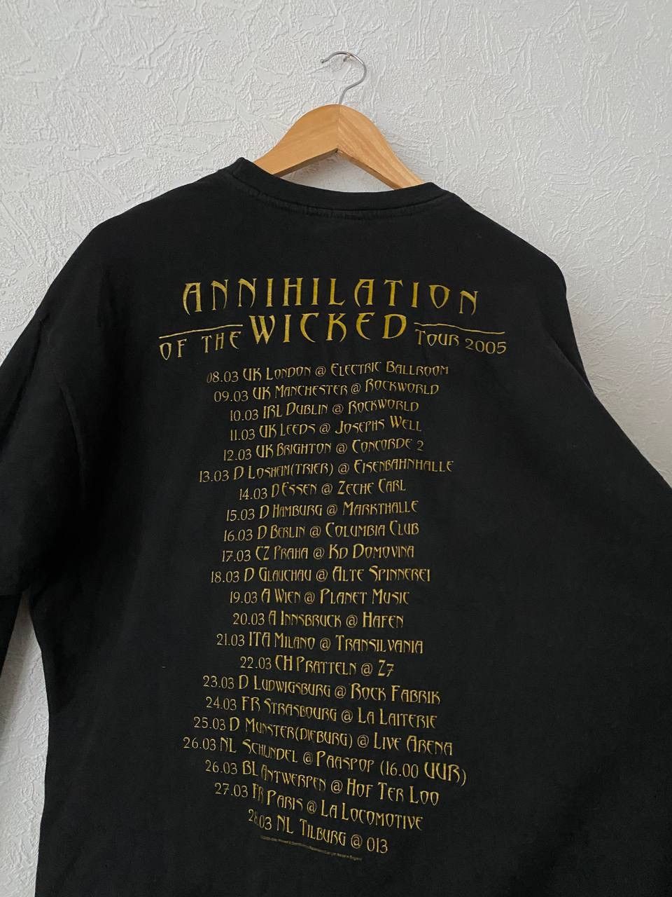 Band Tees Vintage Nile Annihilation of the Wicked 2005 Tour Longsleeve Size US XL / EU 56 / 4 - 8 Thumbnail