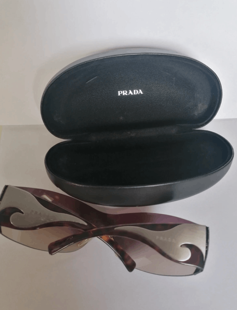 Prada × Vintage PRADA Sunglasses Flame 2004 Star Sport Metal Shield Wrap Size ONE SIZE - 3 Thumbnail