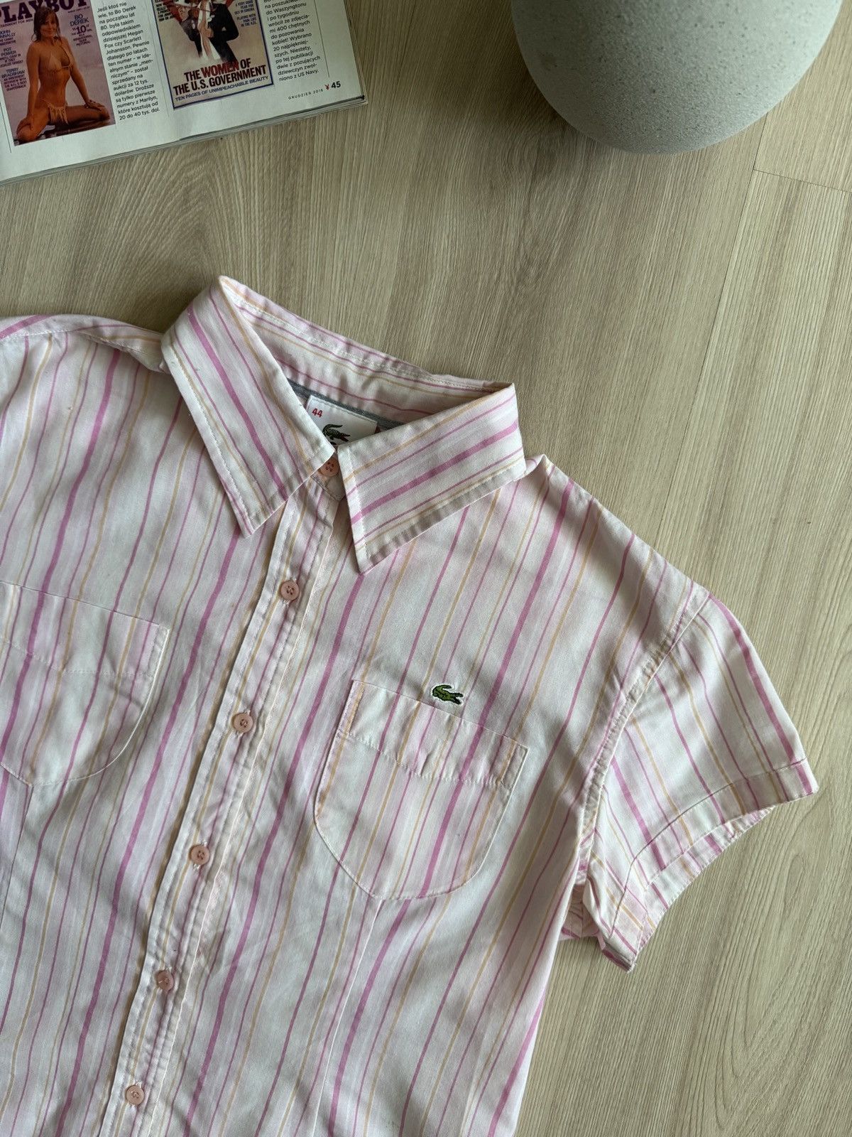 Lacoste Vintage Lacoste Pocket Shirt 90s Size M / US 6-8 / IT 42-44 - 5 Thumbnail