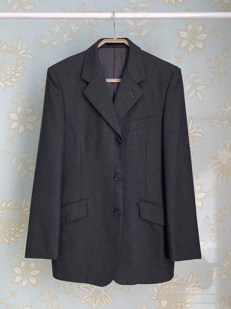 Yohji Yamamoto Yohji Yamamoto size m Gray blazer 2504-Nextarrow Size 36R - 2 Thumbnail