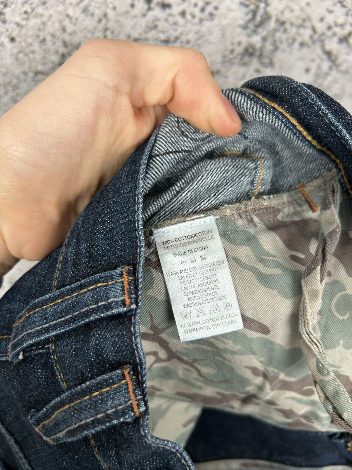 Japanese Brand Maharishi Denim Navy Raw Streetwear Vintage Japanese Grunge Size US 30 / EU 46 - 7 Thumbnail