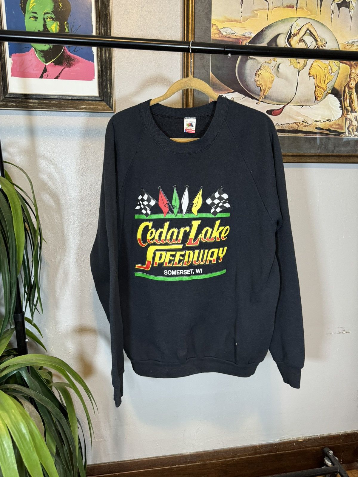 Vintage Vintage Cedar Lake Speedway Nascar Sweatshirt Size US XXL / EU 58 / 5 - 1 Thumbnail