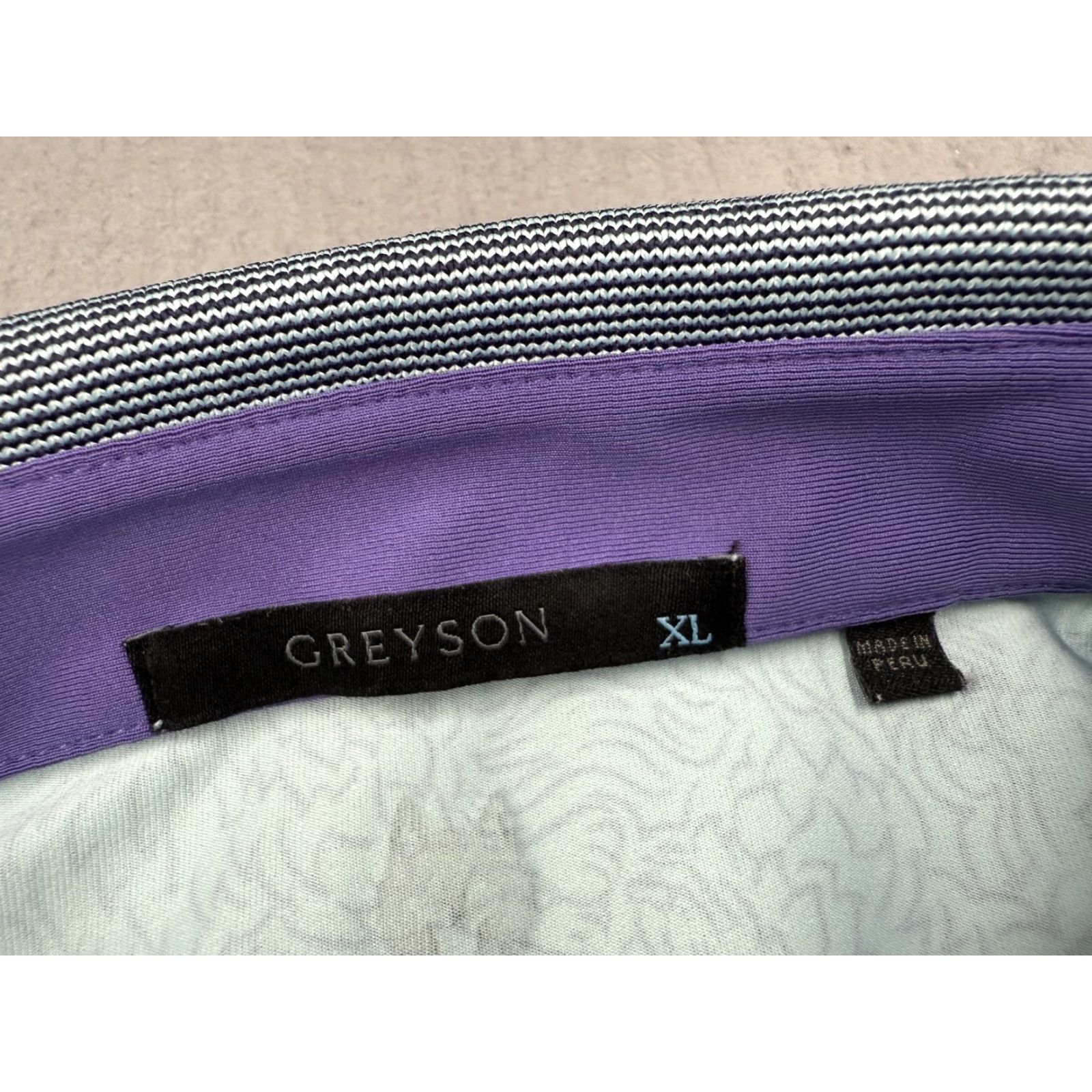 Vintage Greyson Polo Shirt Mens XL Blue Lion Pattern Performance Golf Stretch Polo Shirt XL Mens Blue Lion Pattern Greyson Size US XL / EU 56 / 4 - 3 Thumbnail
