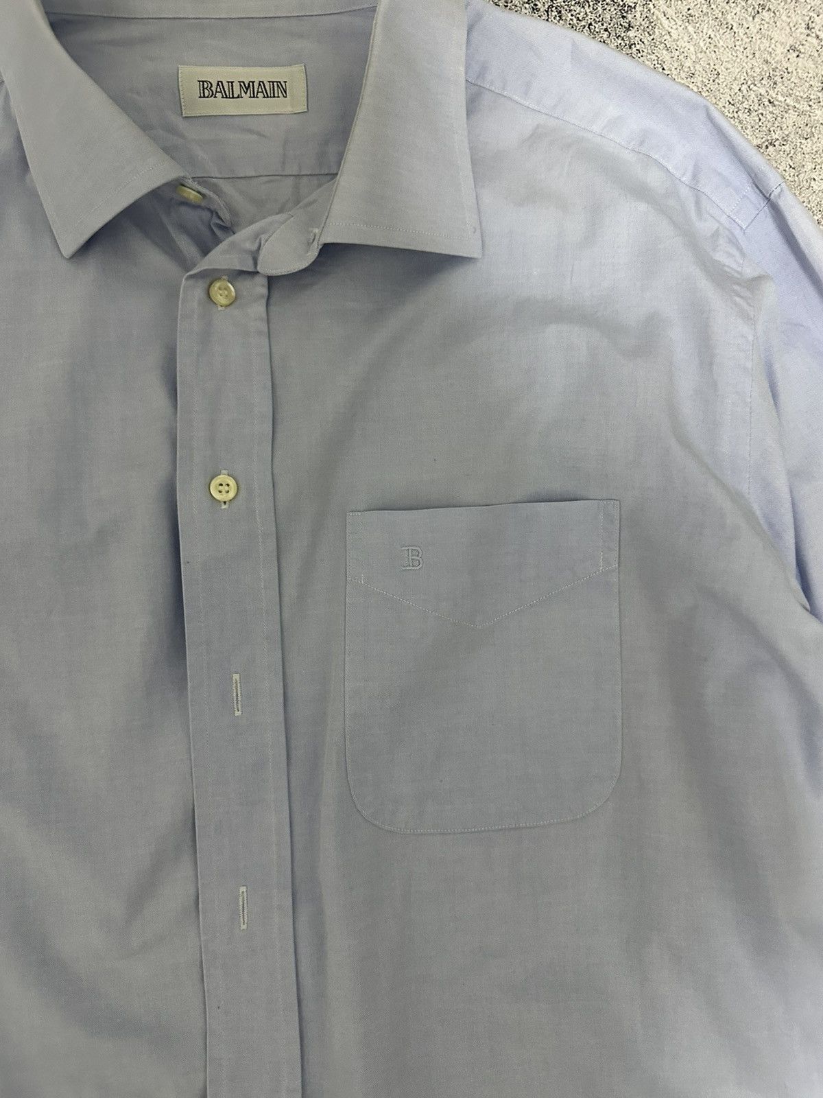 Balmain Balmain Dress Button Shirt Logo Size US XL / EU 56 / 4 - 7 Thumbnail