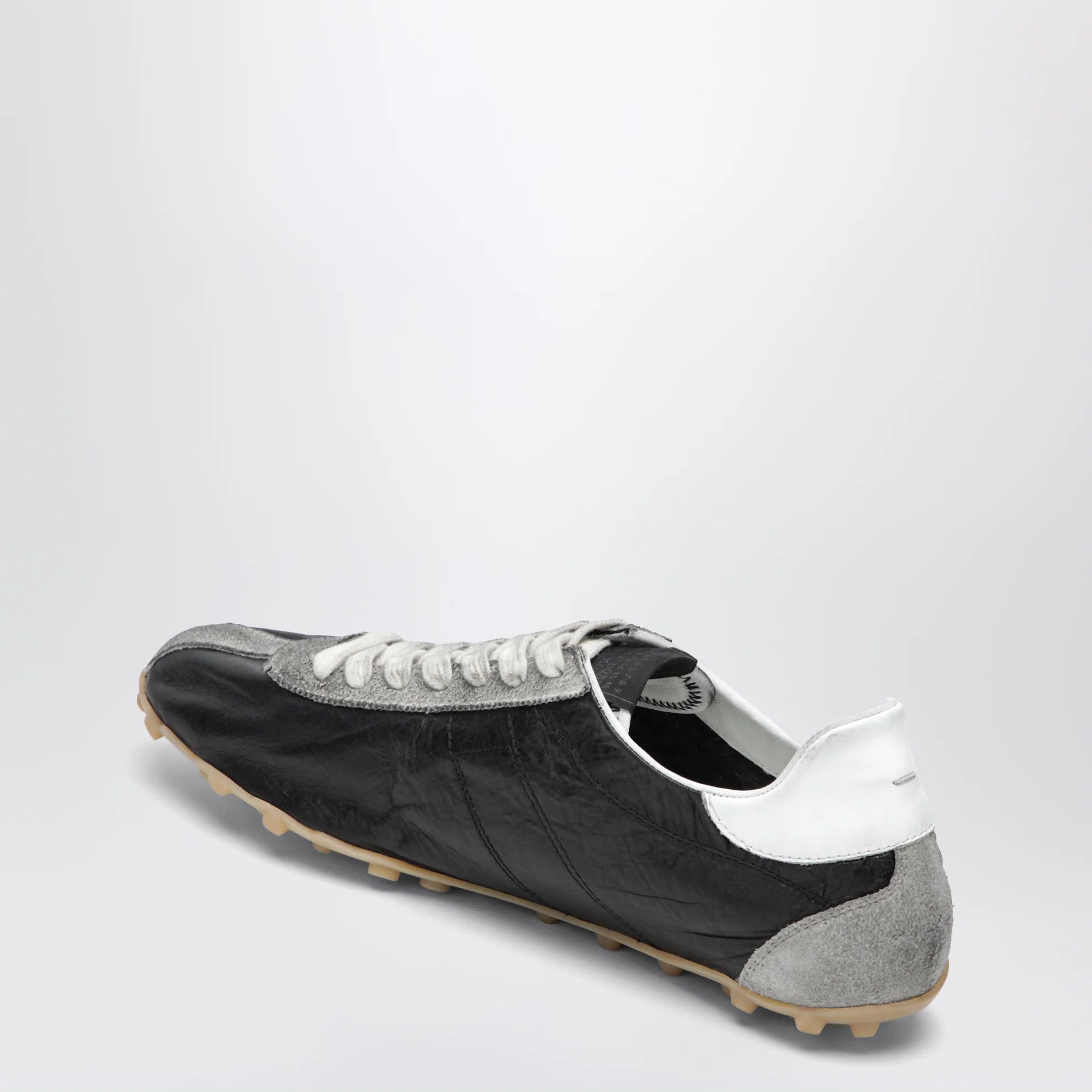 Maison Margiela o1d2blof0526 Leather And Vintage Suede Low-Top Sneakers Size US 12 / EU 45 - 4 Thumbnail