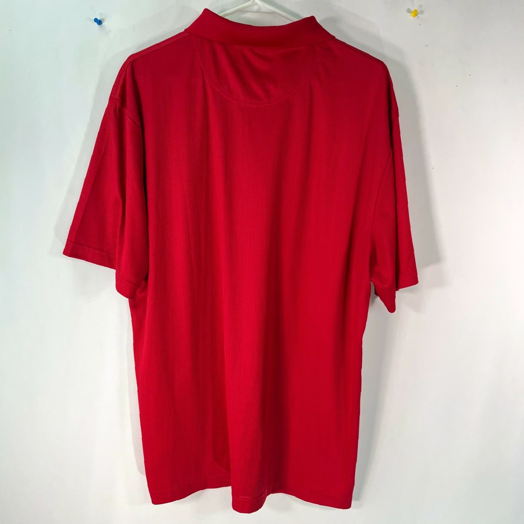 Port Authority Port Authority Mens Short Sleeve Collared Red Polo T Shirt XL Size US XL / EU 56 / 4 - 2 Thumbnail