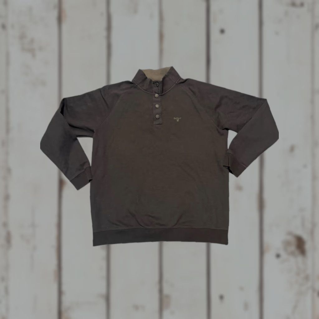 Barbour BARBOUR Men's Black 1/4 Snap Pullover Sweatshirt Size XXL Size US XXL / EU 58 / 5 - 1 Thumbnail