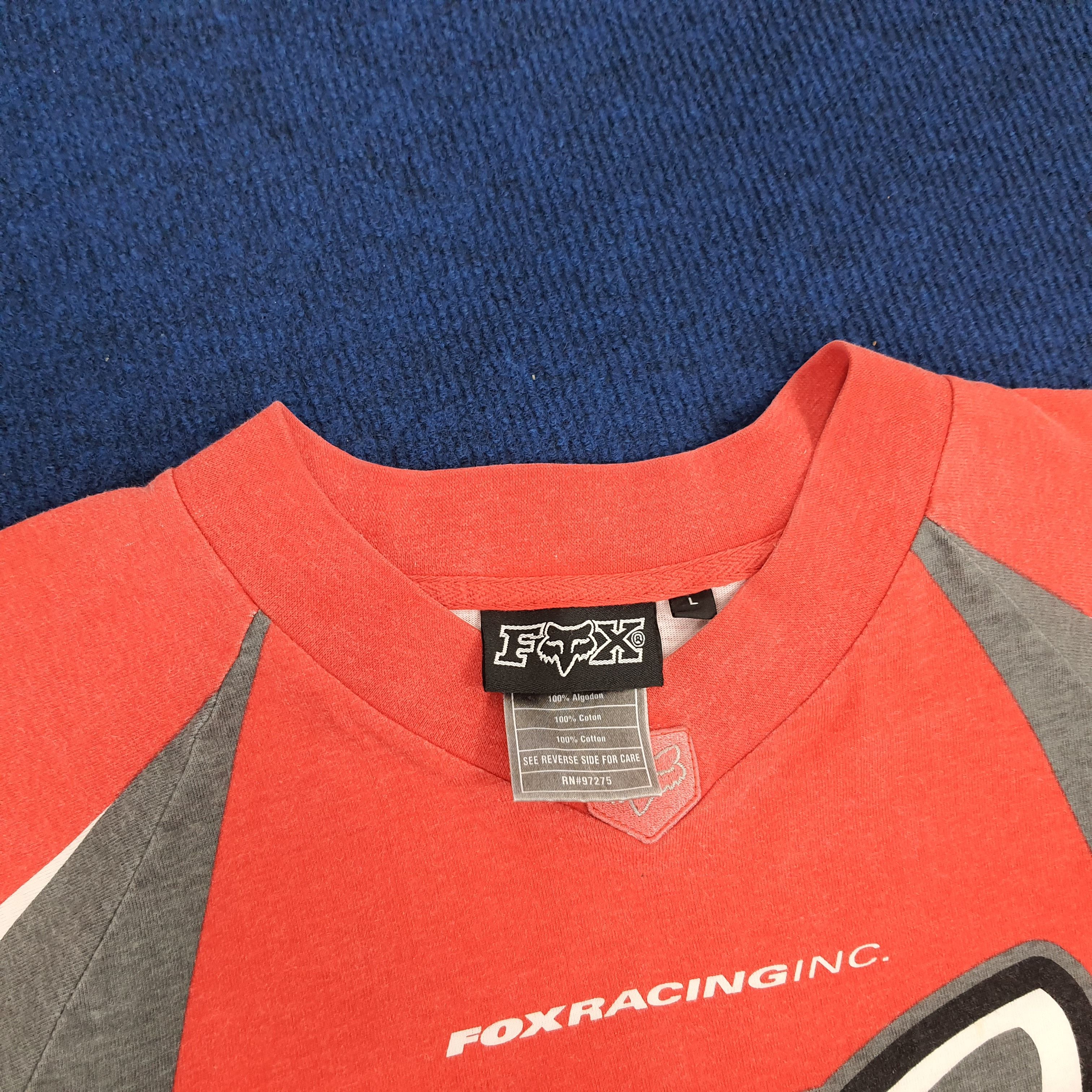 Fox Racing × Vintage Vintage Fox Racing Extreme Motorsport Racing Tshirt Size US XL / EU 56 / 4 - 5 Thumbnail