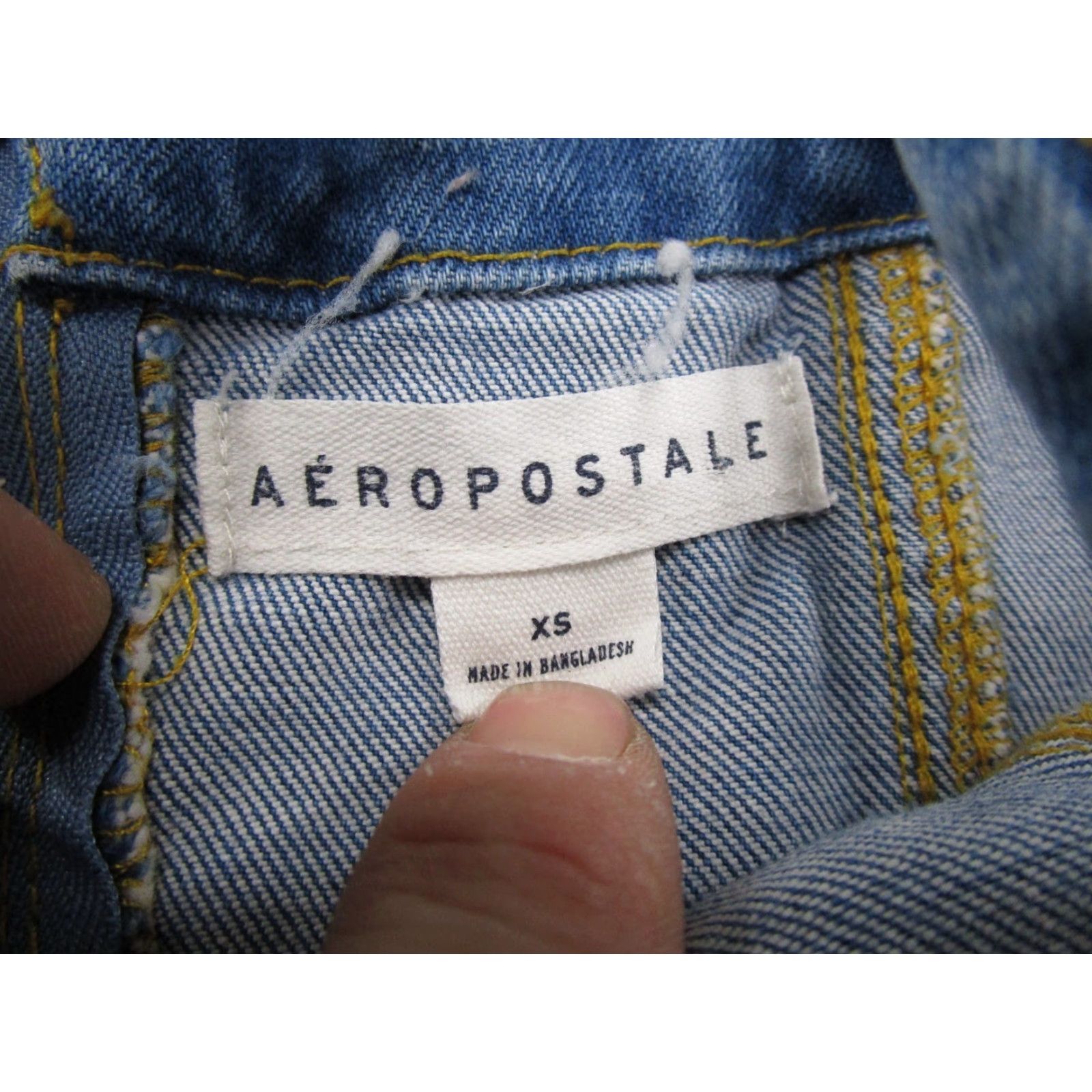 Aeropostale Aeropostale Womens XS Denim Sleeveless Dress Blue Jean Y2K Cottagecore Square Neck Cotton Spandex Denim Dress Casual Summer Spring Size 26" / US 2 / IT 38 - 2 Thumbnail