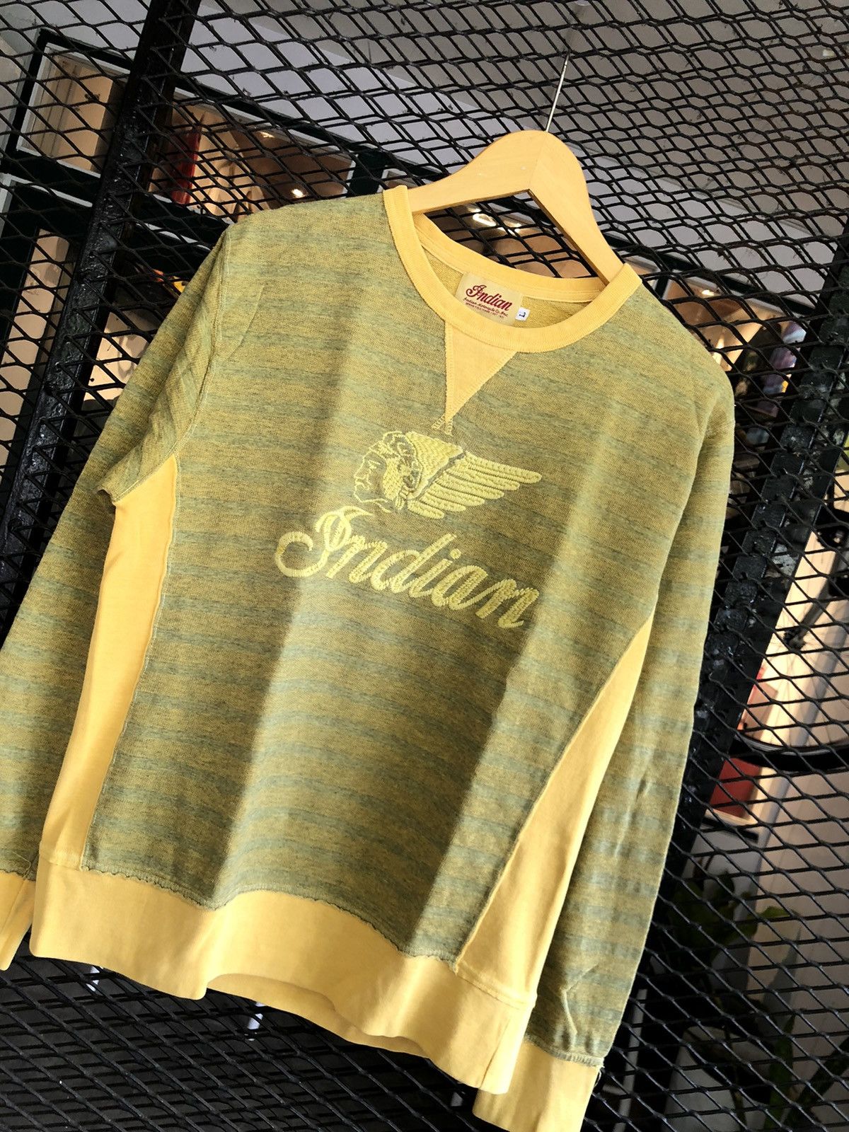 Indian Motorcycle × Japanese Brand × Vintage VINTAGE INDIAN MOTORCYCLE SWEATER EMBROIDERY Size US L / EU 52-54 / 3 - 2 Thumbnail