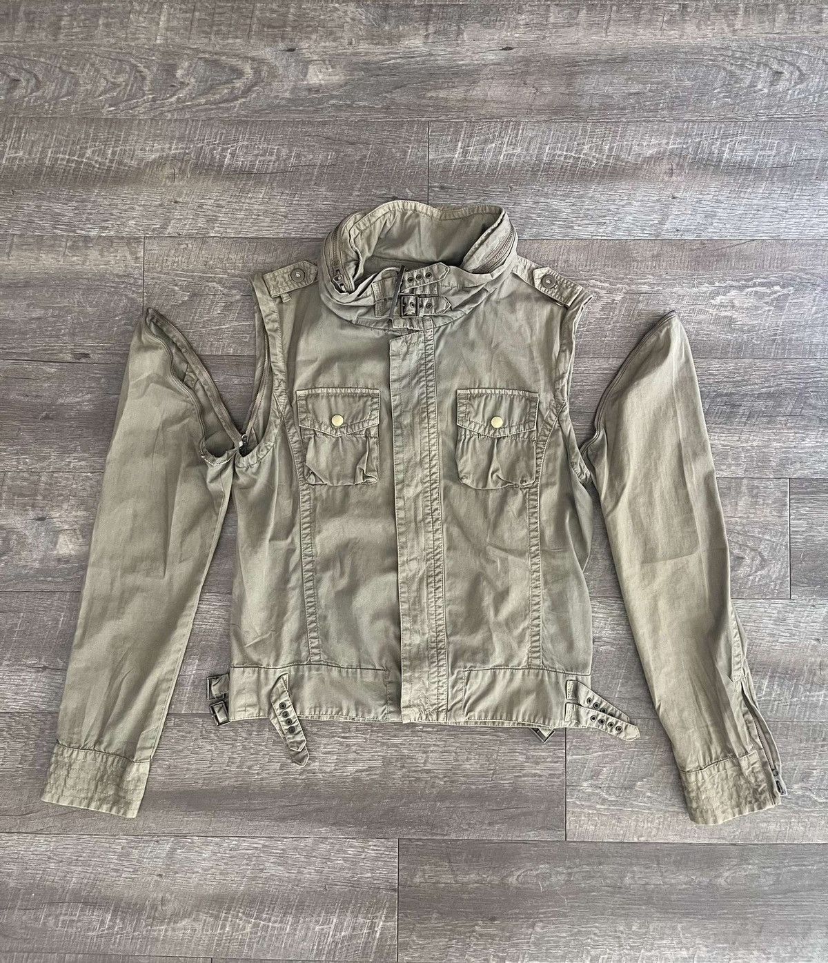 Vintage PPFM Detachable Cargo/Military Bondage Jacket | Grailed