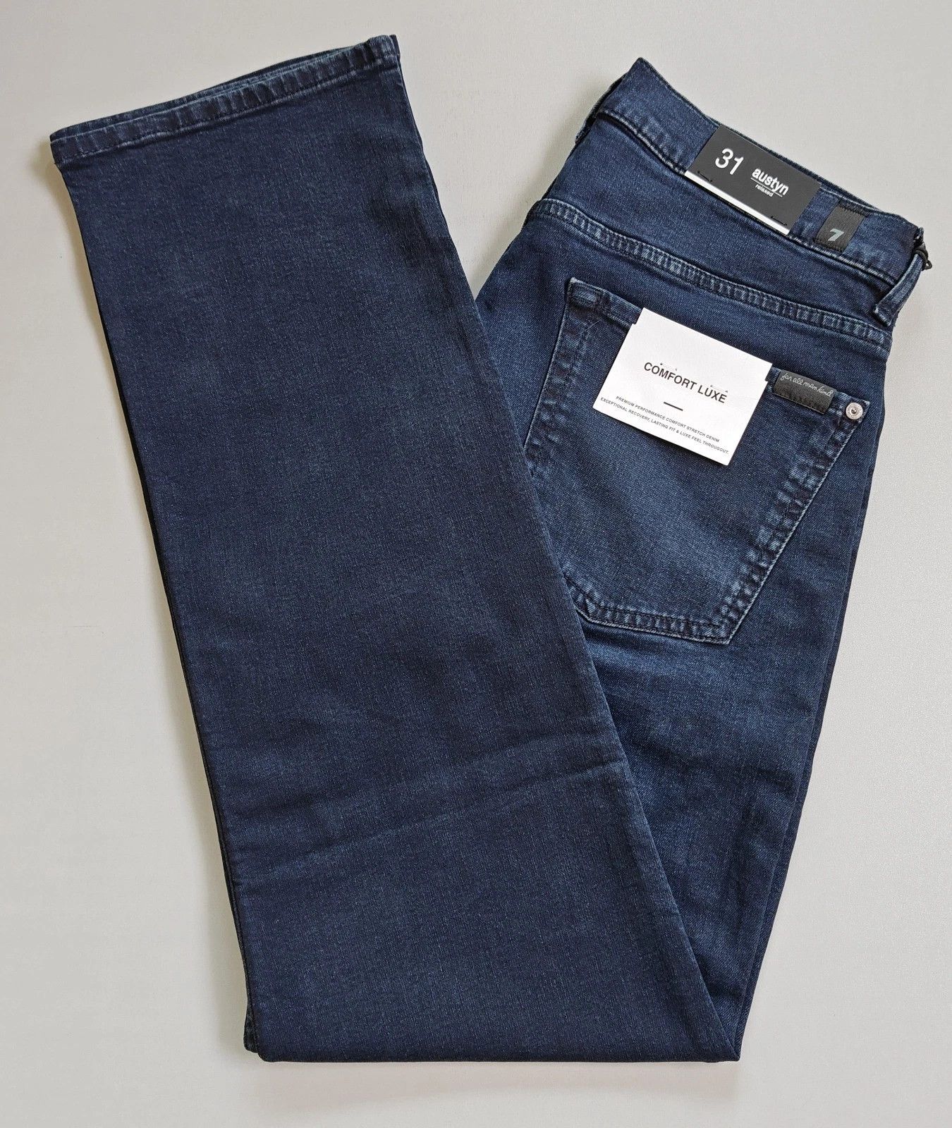 7 For All Mankind 7 For All ManKind Austyn River Water Straight Jeans T / 6061 Size US 31 - 12 Thumbnail