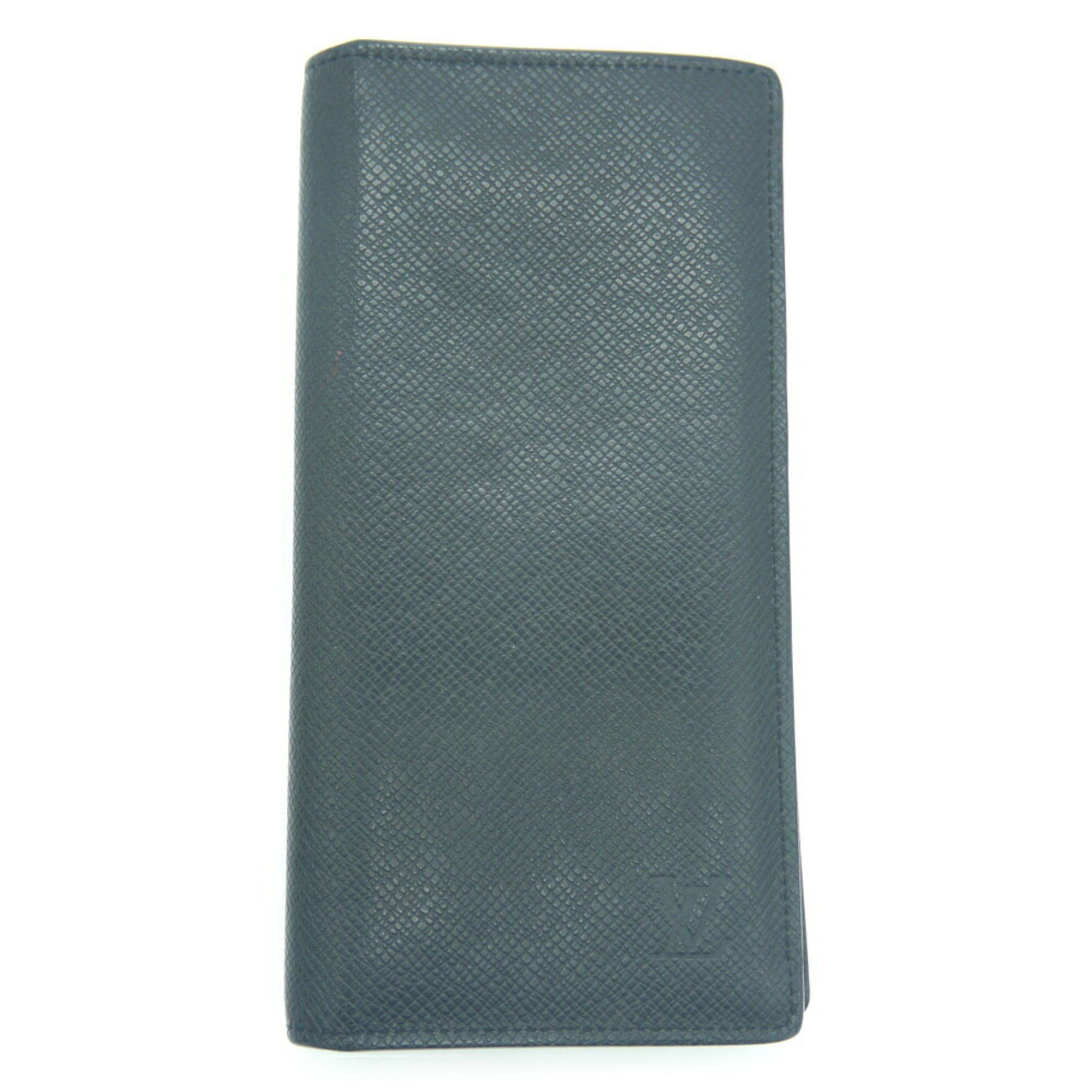 Louis Vuitton Louis Vuitton Taiga Portefeuille Brazza Noir M30501 Size ONE SIZE - 1 Thumbnail