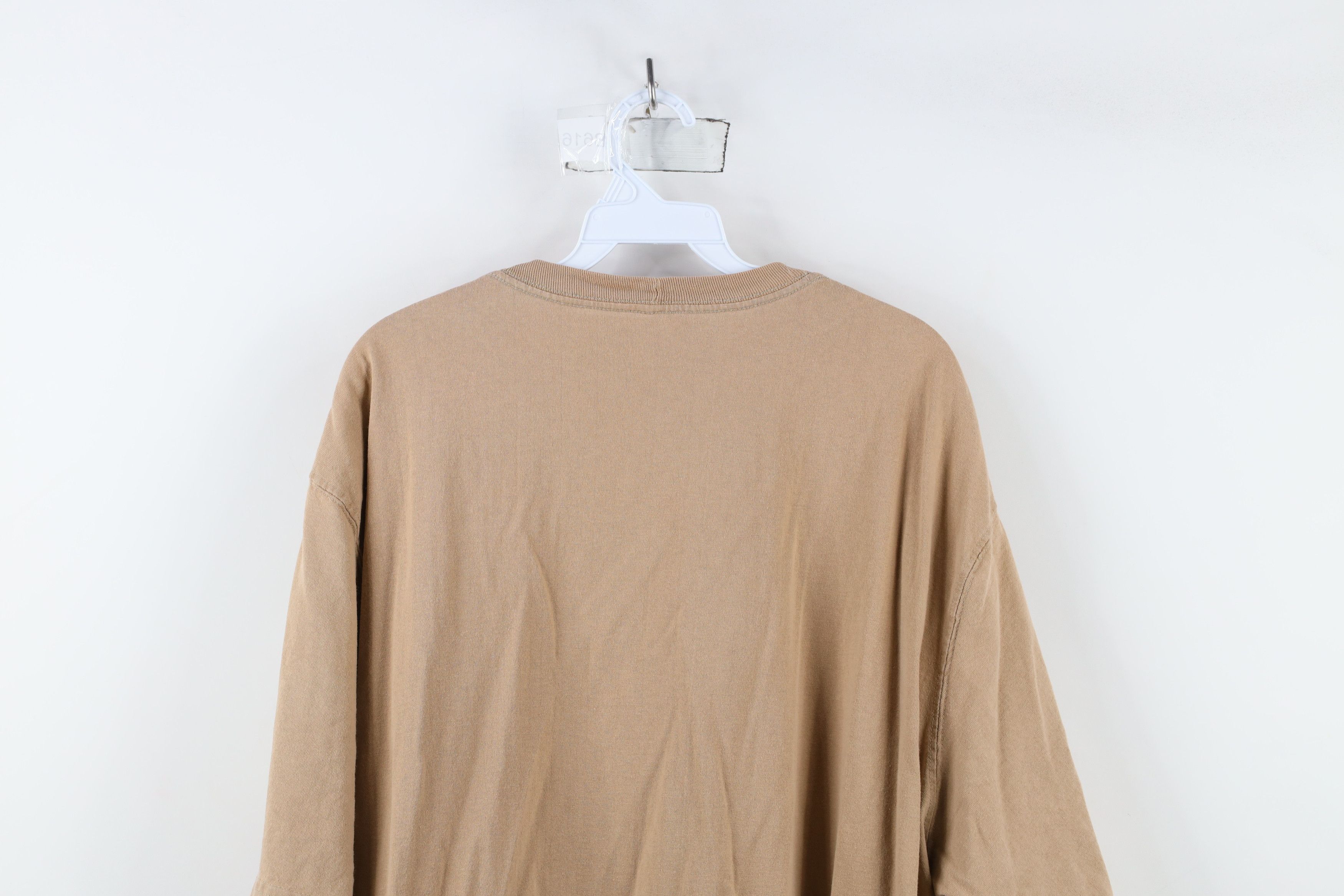 Carhartt × Vintage Vintage Y2K Carhartt Spell Heavy Cotton Pocket T-Shirt Khaki Size US XXL / EU 58 / 5 - 14 Thumbnail