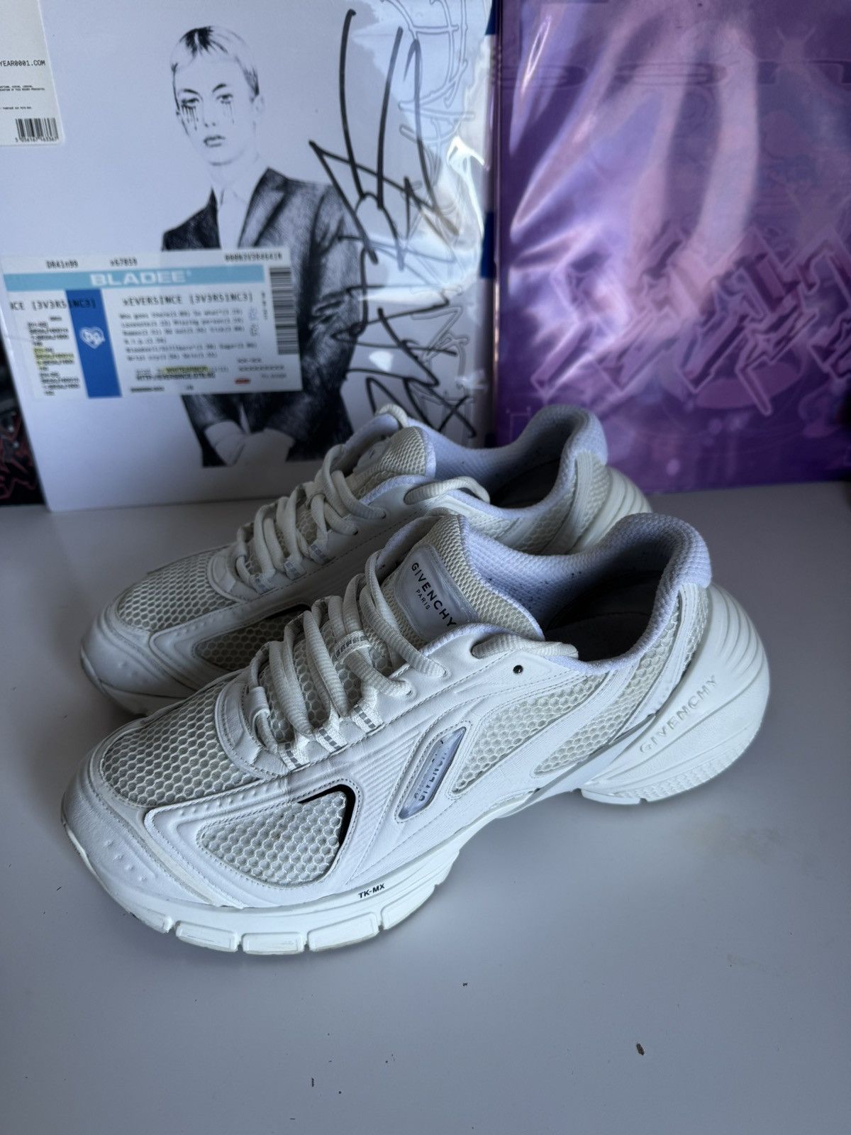 Givenchy Givenchy TK-MX White Sneakers Runners Luxury Designer Size US 9 / EU 42 - 3 Thumbnail