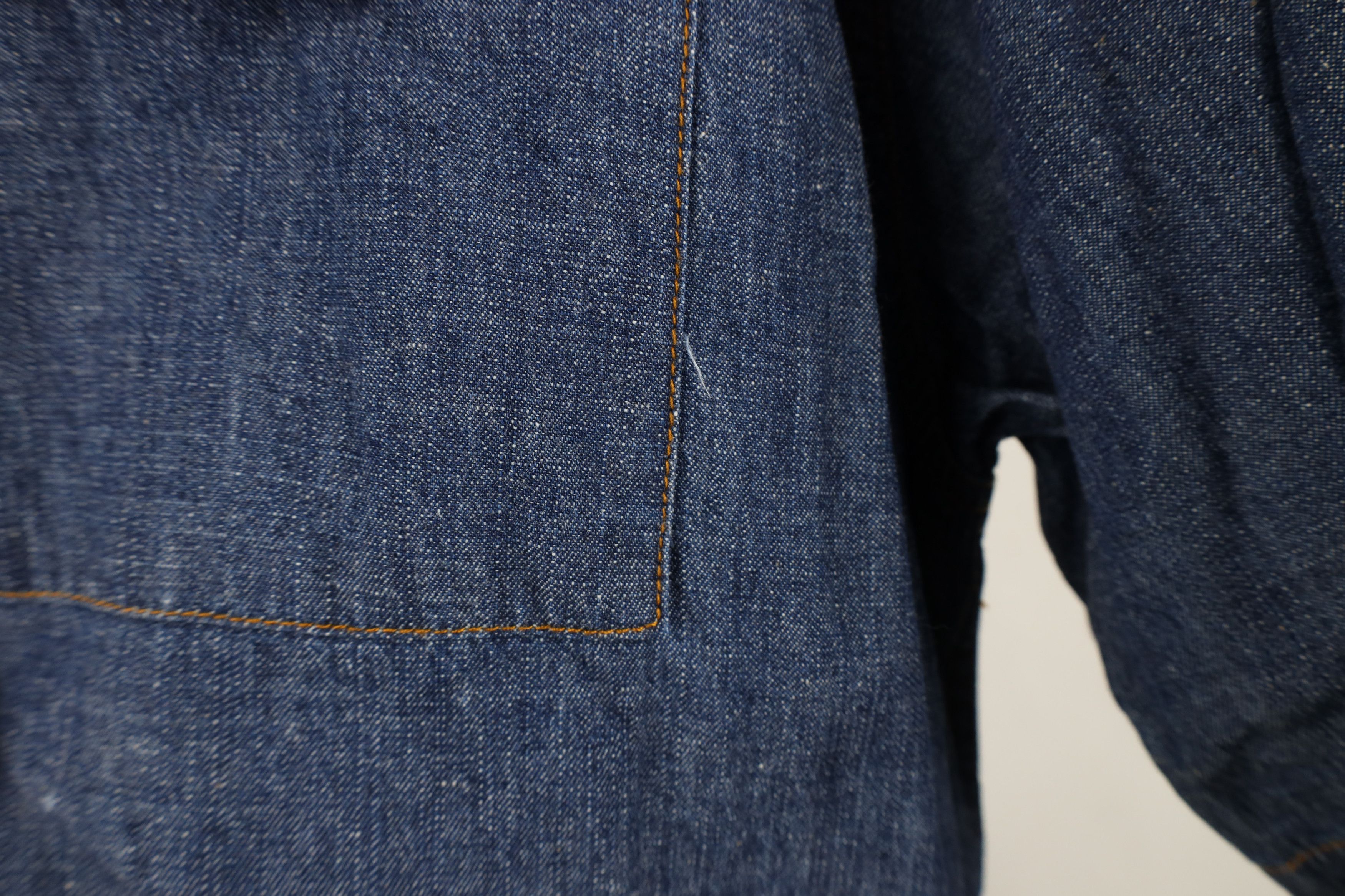Vintage Vintage 90s Streetwear Chambray Denim Button Shirt Blue Size US XXL / EU 58 / 5 - 4 Thumbnail