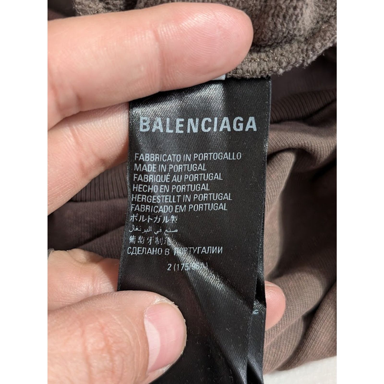 Balenciaga o1rshd1 Oversize Hoodie in Brown Size US L / EU 52-54 / 3 - 16 Thumbnail