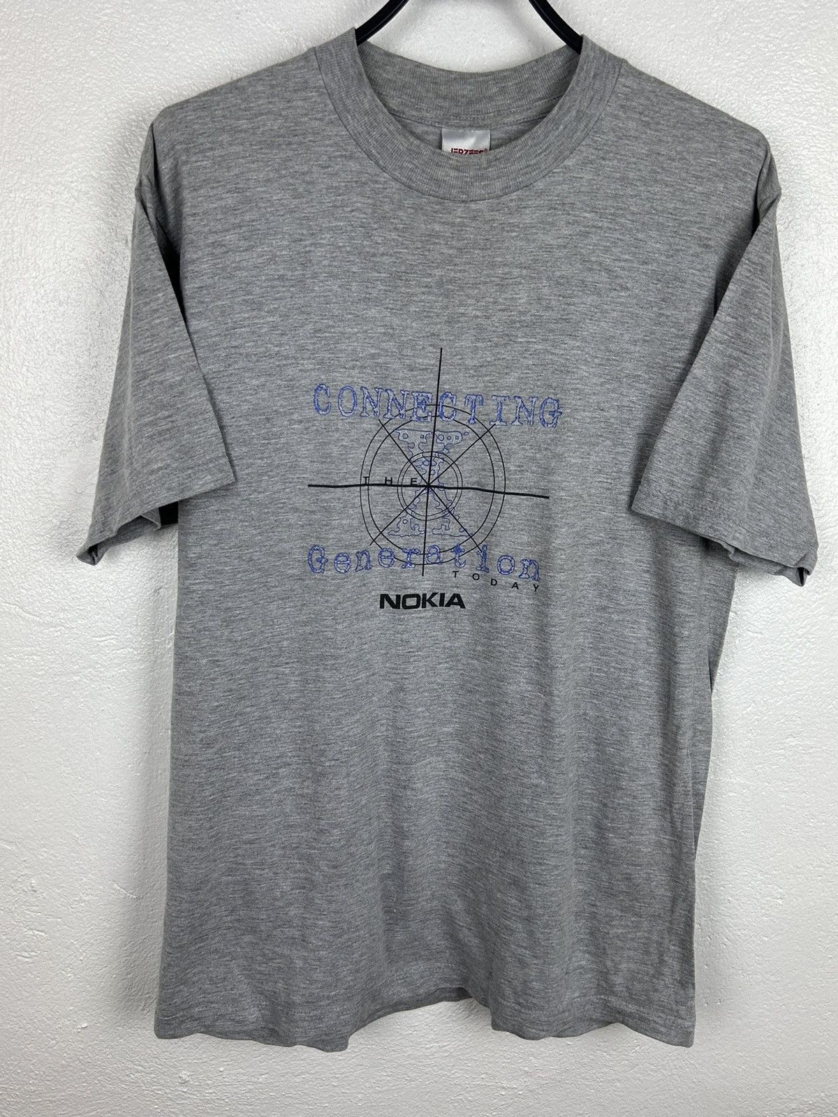 Vintage 90s Vintage Nokia Connecting X Generation Promo T-Shirt Size US M / EU 48-50 / 2 - 1 Thumbnail