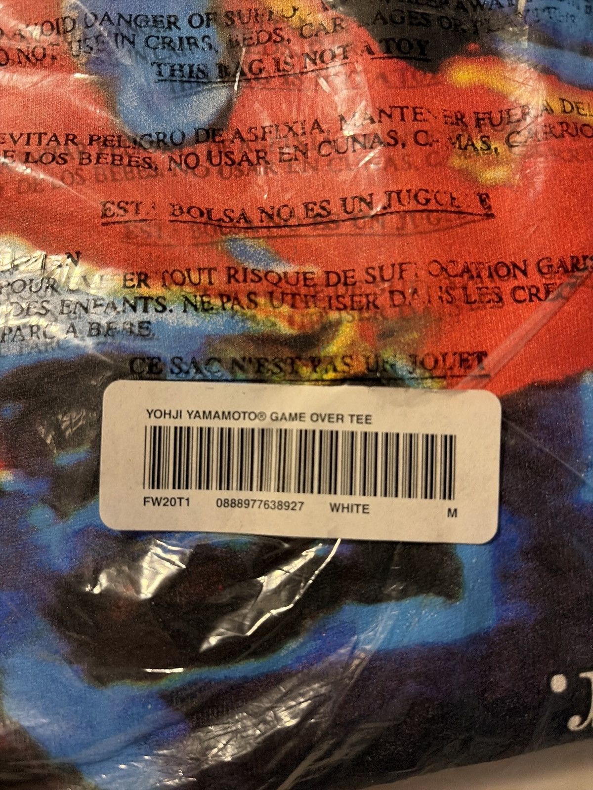 Supreme × Yohji Yamamoto Yamamoto Game Over Tee Size US M / EU 48-50 / 2 - 1 Thumbnail