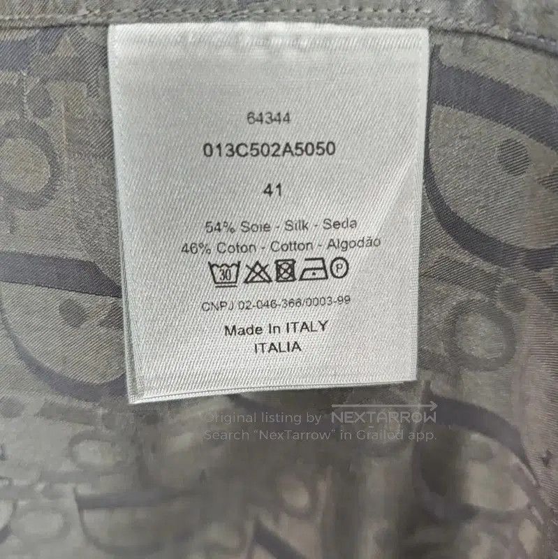Dior Dior Summer Gray Silk Shirt . Size L / US 10 / IT 46 - 4 Thumbnail