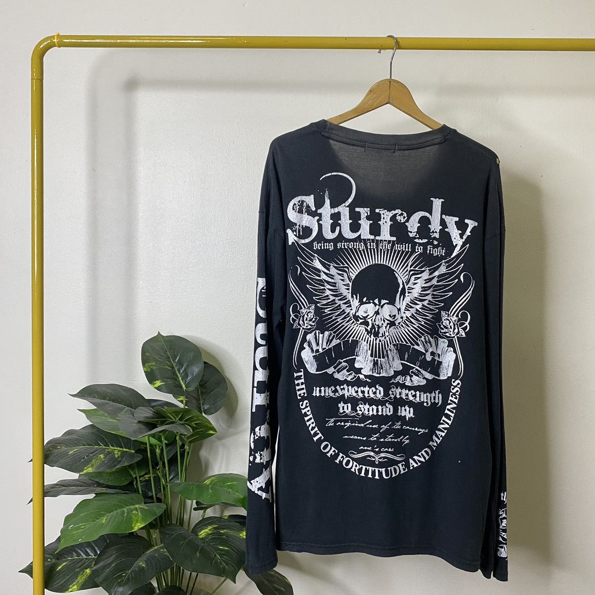 Affliction × Japanese Brand Sturdy Skulls Ifsixwasnine Affliction Cyber Gothic Punk L/S Size US XL / EU 56 / 4 - 1 Thumbnail