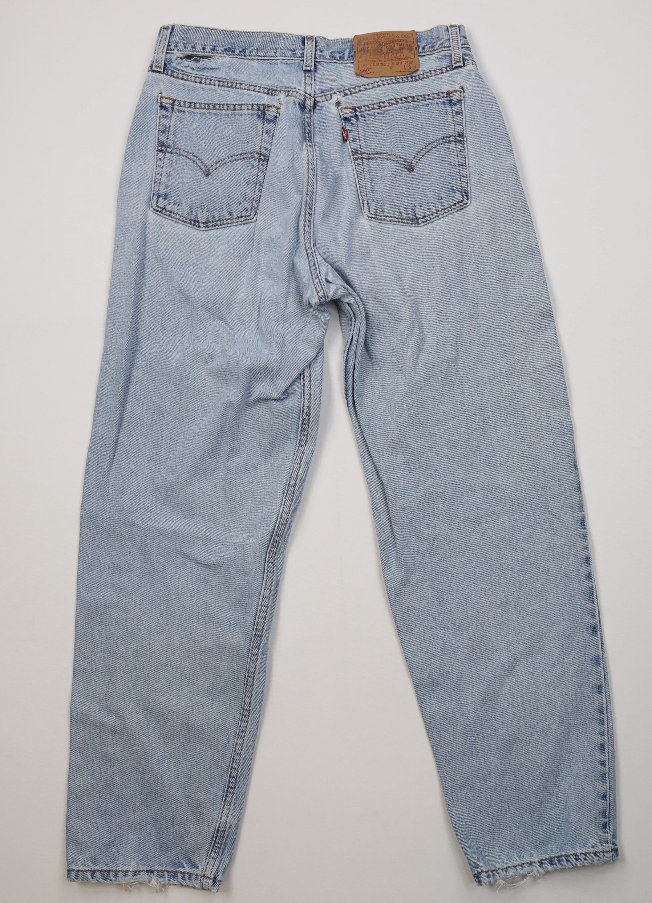Levi's Vintage 90s Levis 560 Thrashed Loose Fit Straight Leg Jeans Size 34" / US 12 / IT 48 - 12 Thumbnail