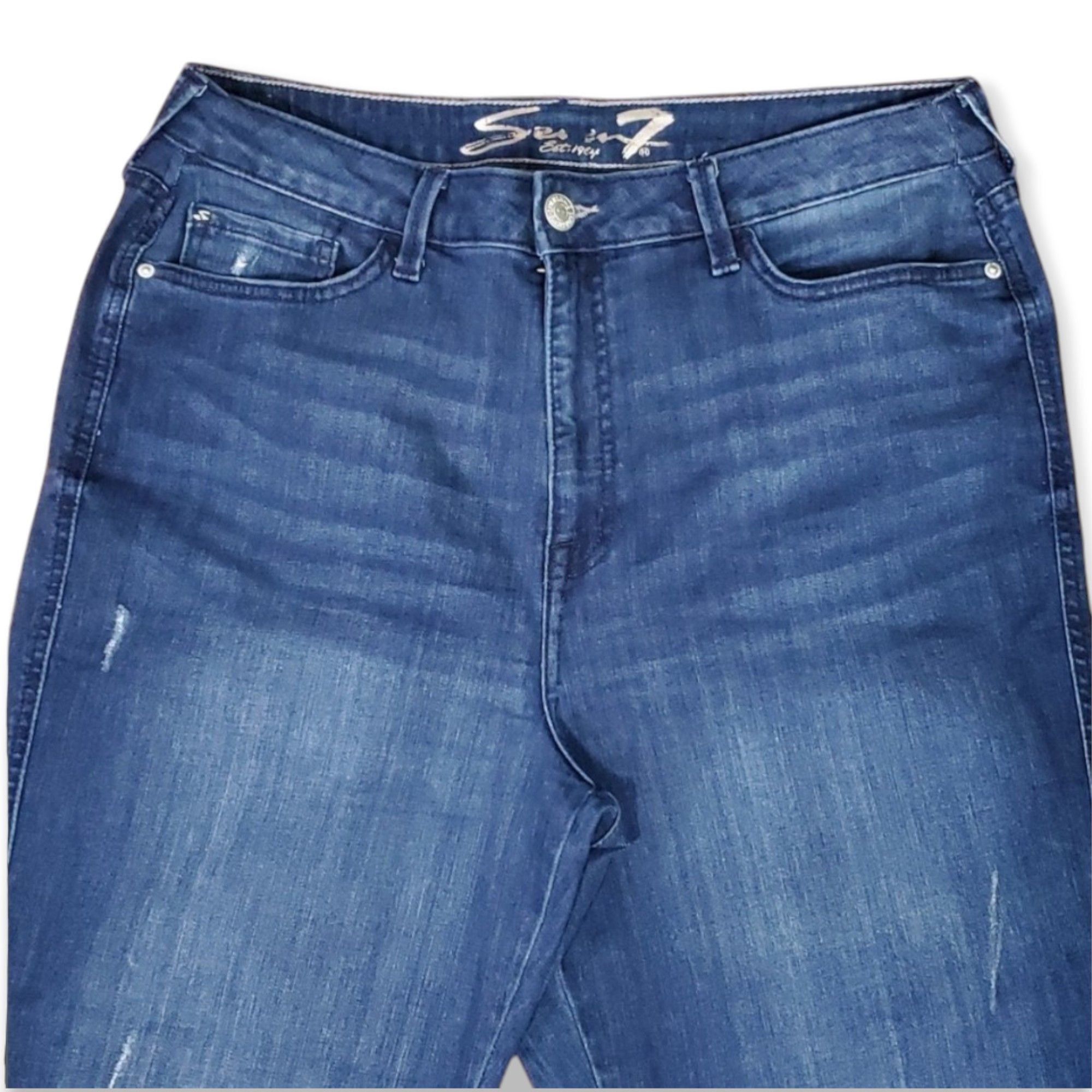 Seven 7 Seven7 Size 16 Jeans Weekend Boyfriend Fit Ankle Cuff Size 38" / US 16 / IT 52 - 4 Thumbnail