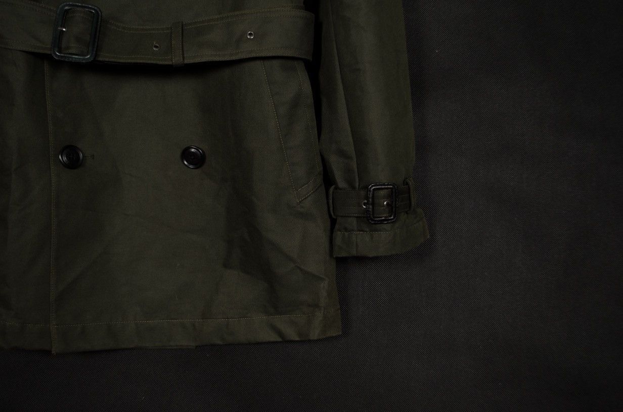 Ermenegildo Zegna Ermenegildo Zegna Olive Heavy Trench Coat Jacket Size US M / EU 48-50 / 2 - 9 Thumbnail
