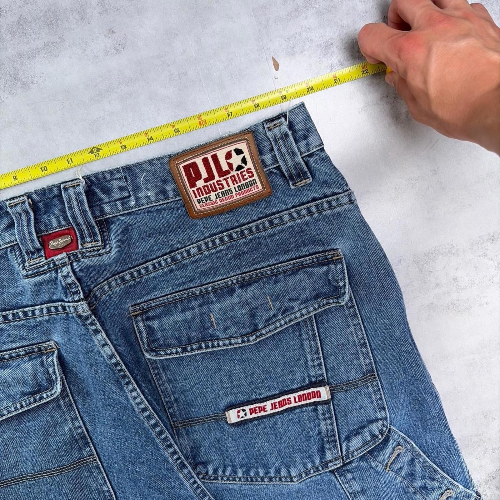 Pepe Jeans Y2K Pepe Jeans London Grunge Baggy Carpenter Denim Jeans Size US 38 / EU 54 - 6 Thumbnail