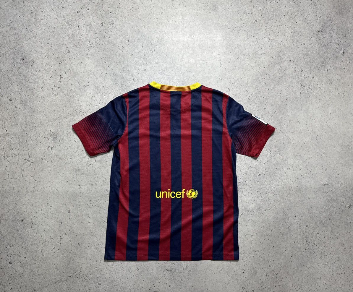 Nike Nike FC Barcelona 2013/2014 Vintage Soccer Jersey Drill Size US S / EU 44-46 / 1 - 11 Thumbnail