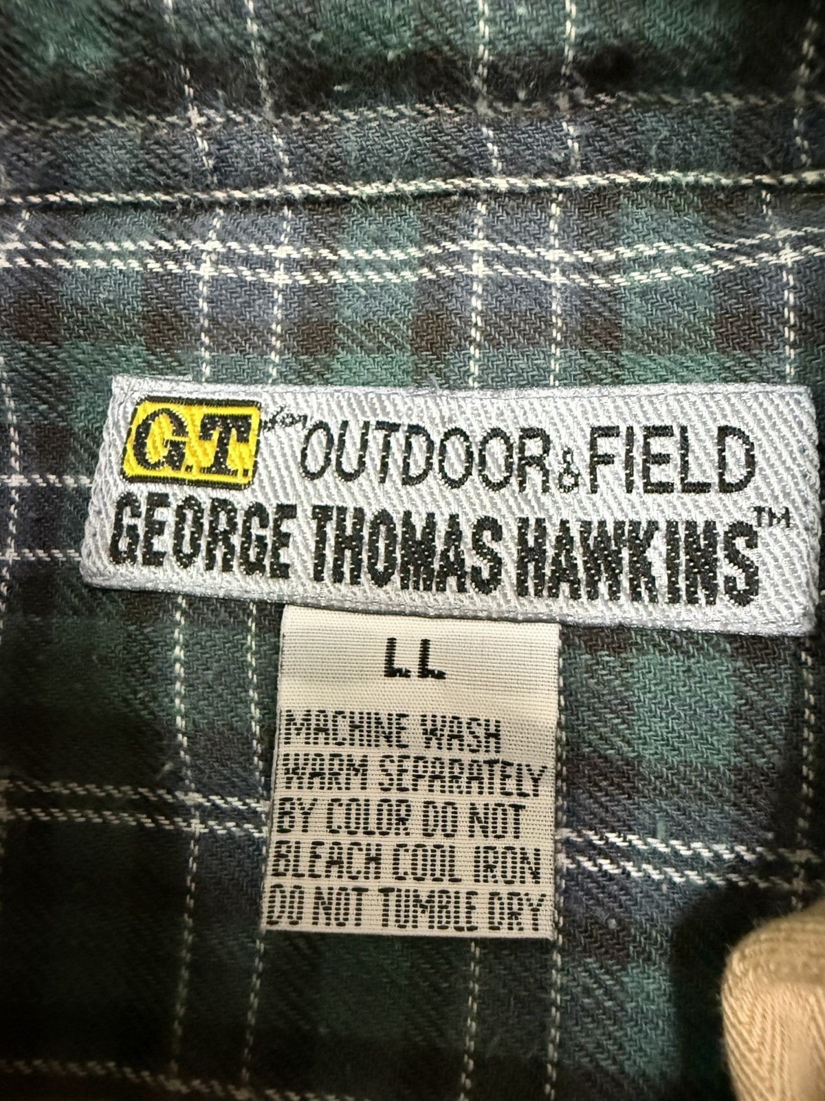 Japanese Brand VINTAGE GT HAWKINS ENGLAND OUTDOOR&FIELD BUTTON UP SHIRT Size US XL / EU 56 / 4 - 8 Thumbnail
