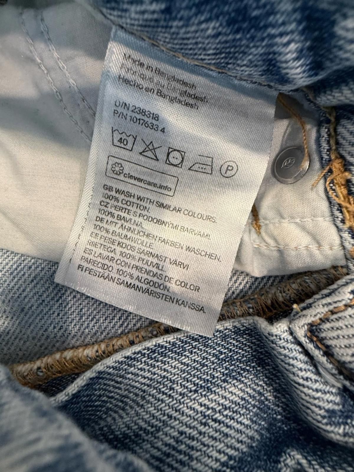 H&M H&M light jeans wash straight leg split hem cotton SZ 2 Size 26" / US 2 / IT 38 - 9 Thumbnail