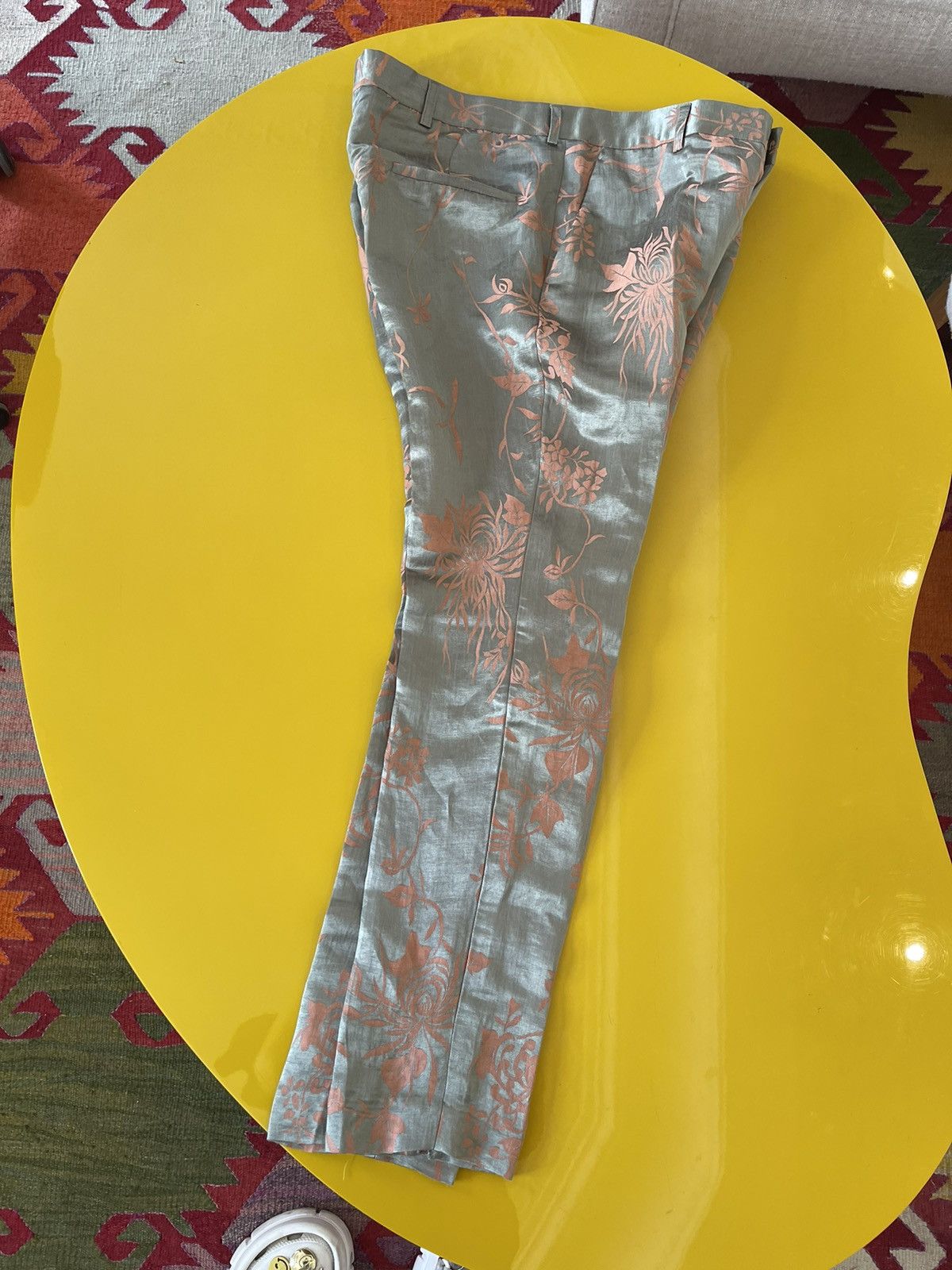 Pre-owned Haider Ackermann Ss 2015 Silk Embroidered Pants