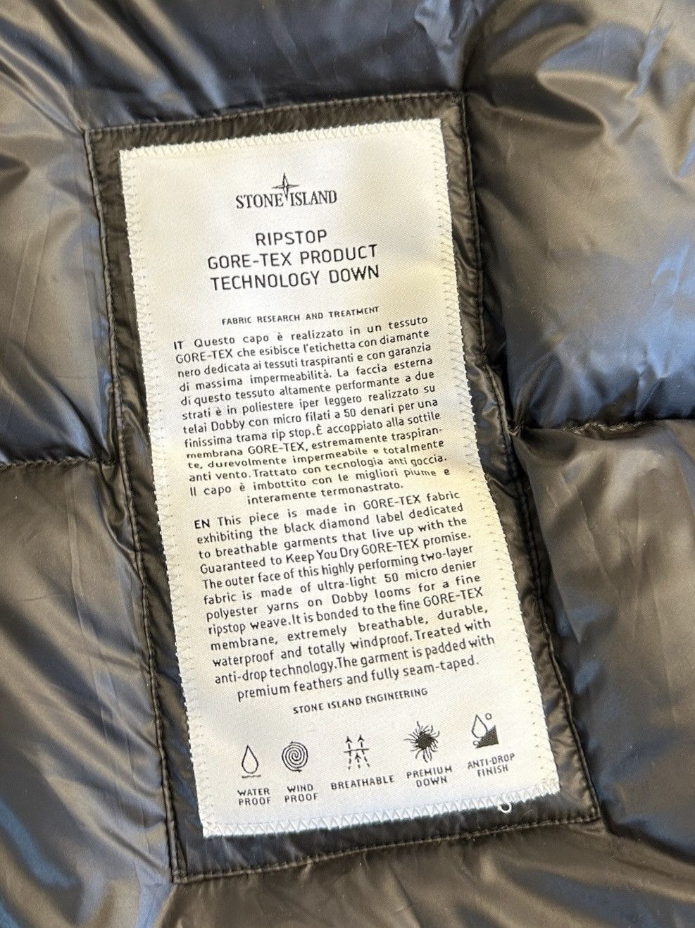 Stone Island Stone Island RIPSTOP GORE-TEX PRODUCT TECHNOLOGY DOWN Size US XXL / EU 58 / 5 - 24 Thumbnail