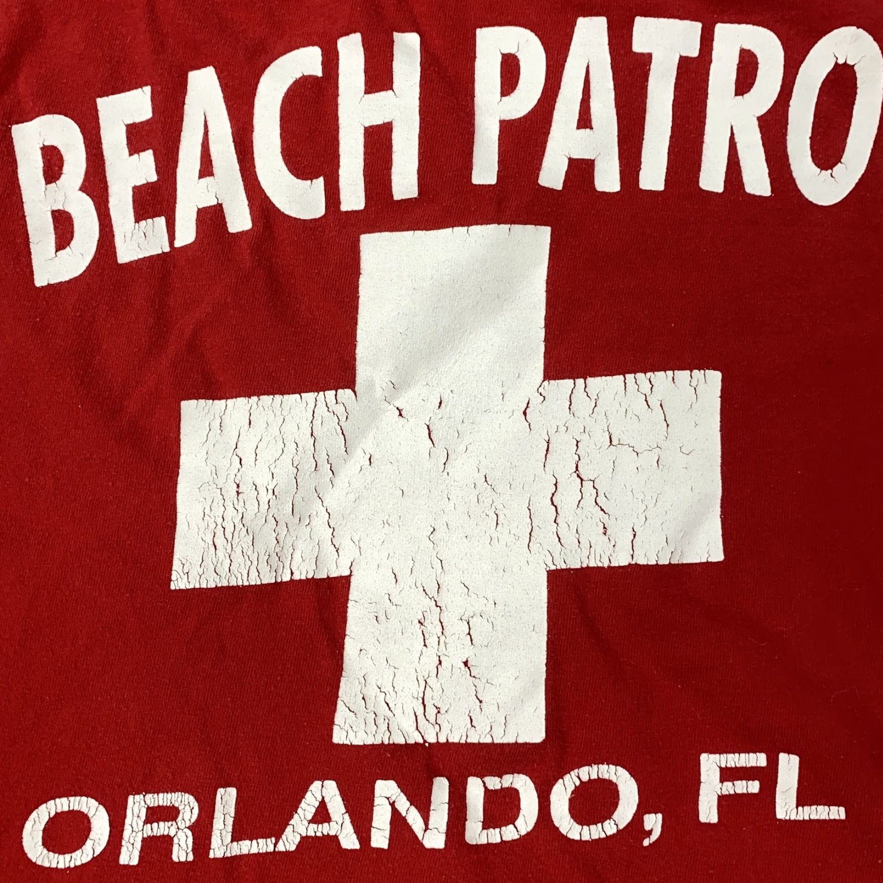 Other VINTAGE Beach Patrol T-Shirt Men Large Red Florida 90s Lifeguard Graphic Summer Size US L / EU 52-54 / 3 - 3 Thumbnail