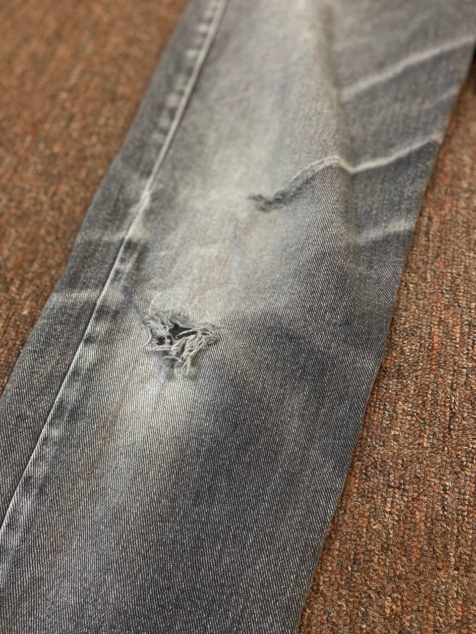 vintage calvin klein distressed denim made in usa