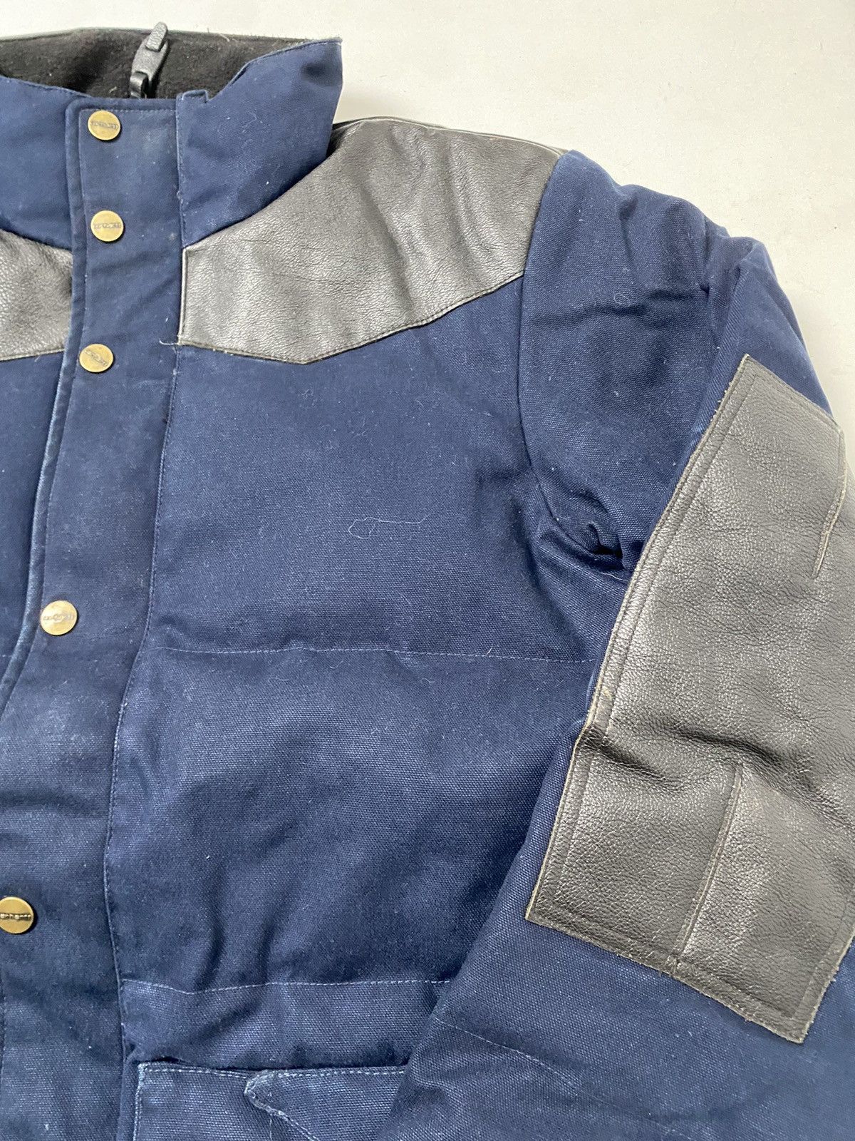 Carhartt Wip Carhartt WIP Wayne jacket size M blue with leather inserts Size US M / EU 48-50 / 2 - 4 Thumbnail