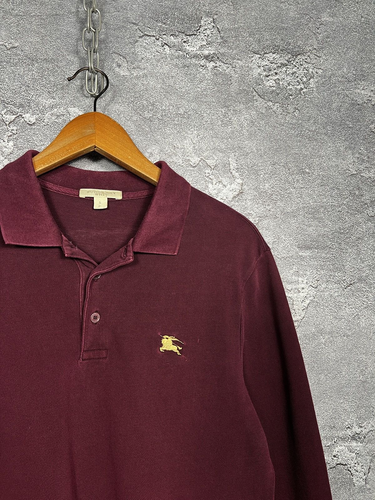 Burberry Vintage Burberry Long Sleeve Shirt With Metal Logo Size US S / EU 44-46 / 1 - 4 Thumbnail