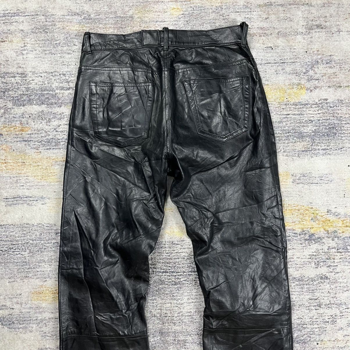 Helmut Lang Vintage Helmut lang leather pants Size US 30 / EU 46 - 3 Thumbnail