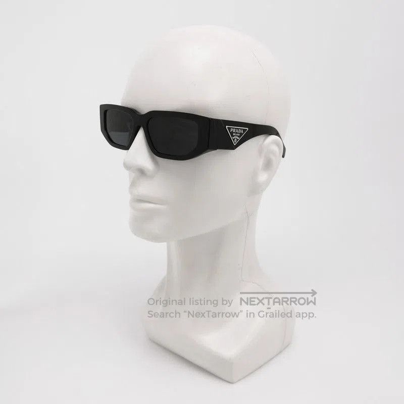 Prada Prada Triangle Logo Full Frame Sunglasses. Size ONE SIZE - 2 Thumbnail