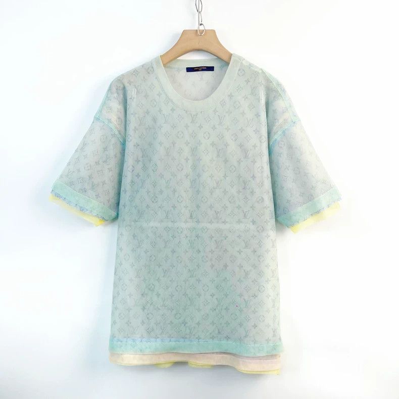 Louis Vuitton Louis Vuitton Colorful organza full print short sleeve Size US L / EU 52-54 / 3 - 2 Thumbnail
