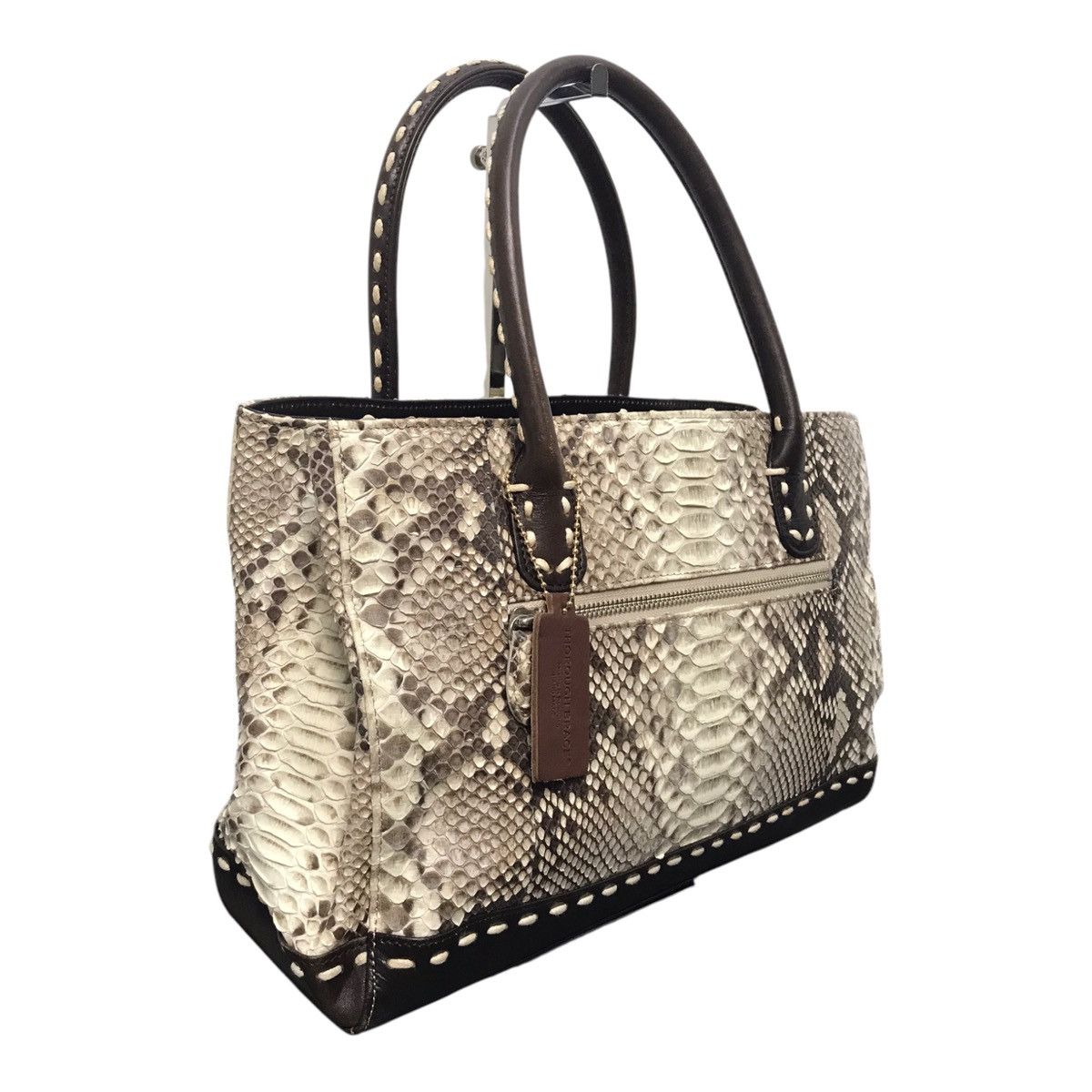 Handmade × Hysteric Glamour × Japanese Brand Thorough Brace python Skin Handbag Size ONE SIZE - 4 Thumbnail