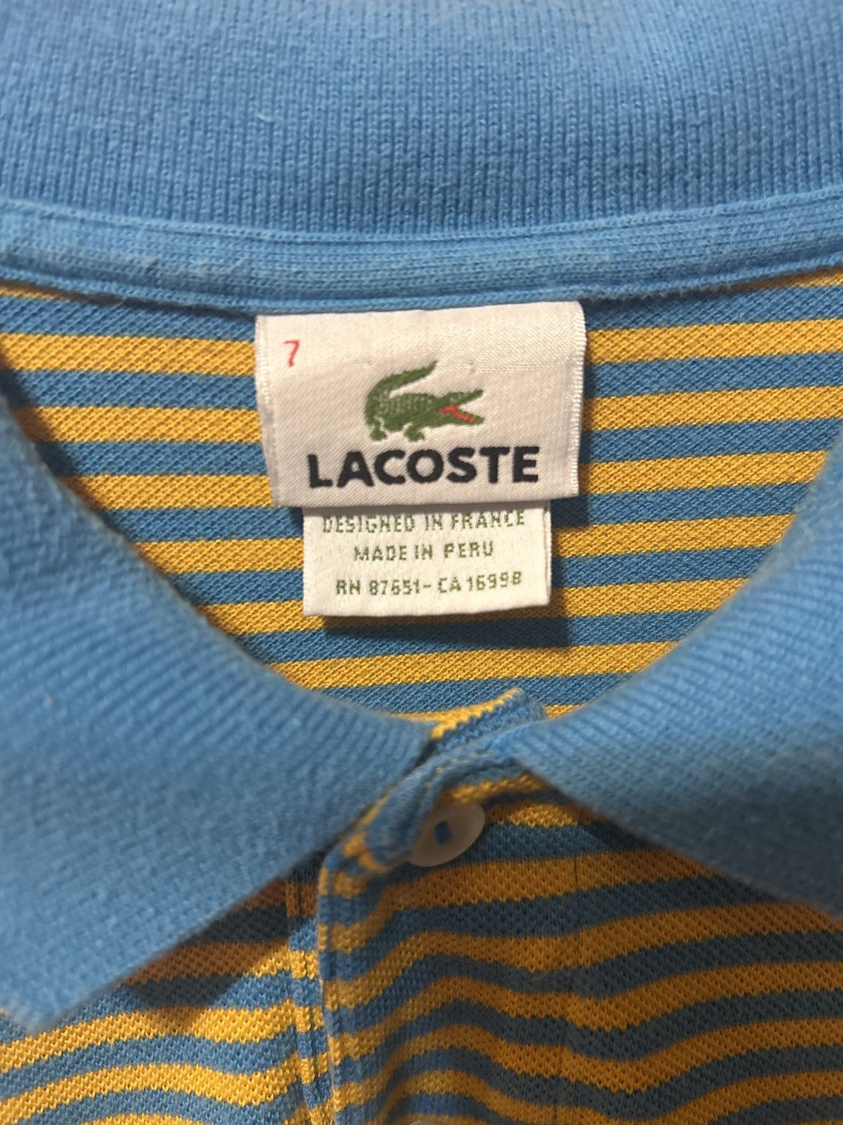 Lacoste × Vintage Lacoste collar shirt Size US L / EU 52-54 / 3 - 3 Thumbnail
