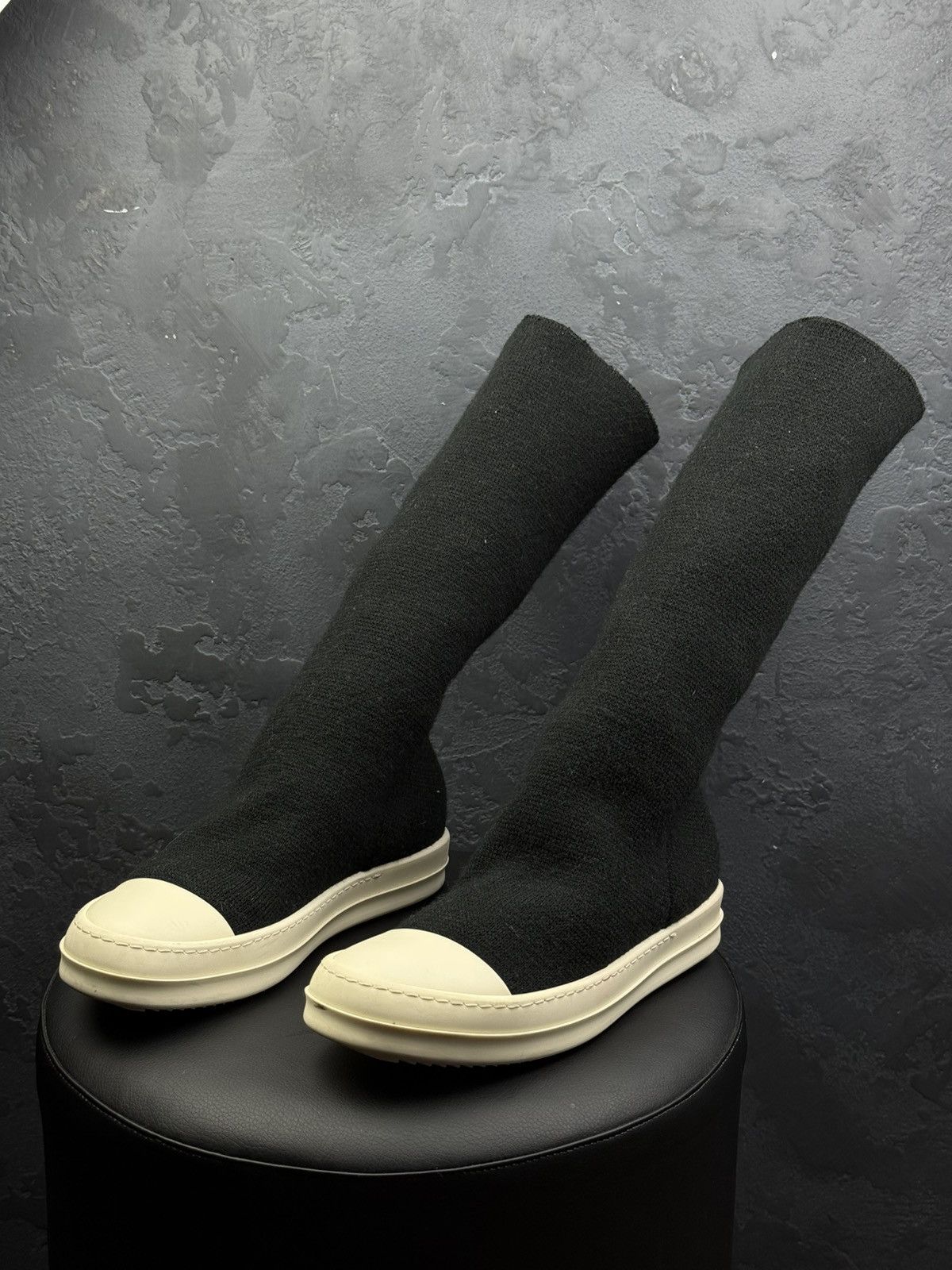 Rick Owens Drkshdw Rick Owens DRKSHDW Cotton Knit Sock Ramones Size US 8 / IT 38 - 1 Thumbnail
