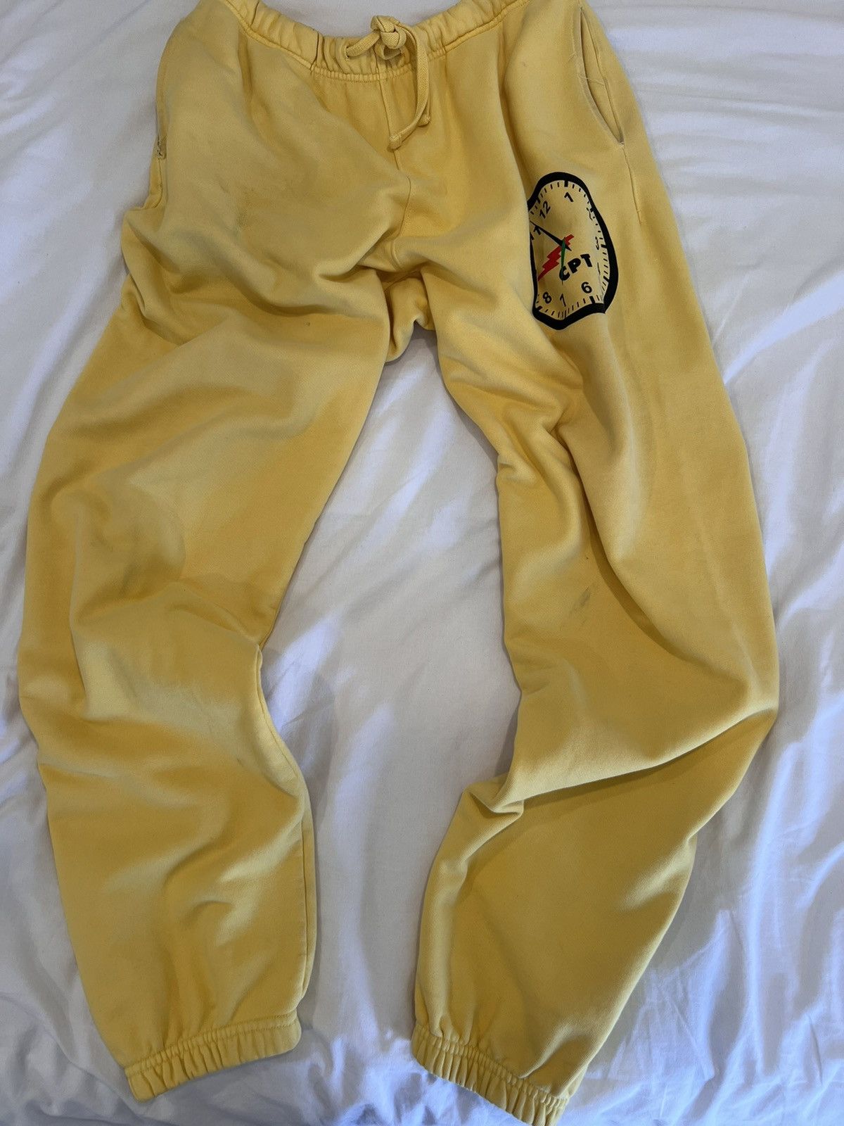 DENIM TEARS Denim Tears Clock Sweatpamts Yellow Size US 33 - 1 Thumbnail