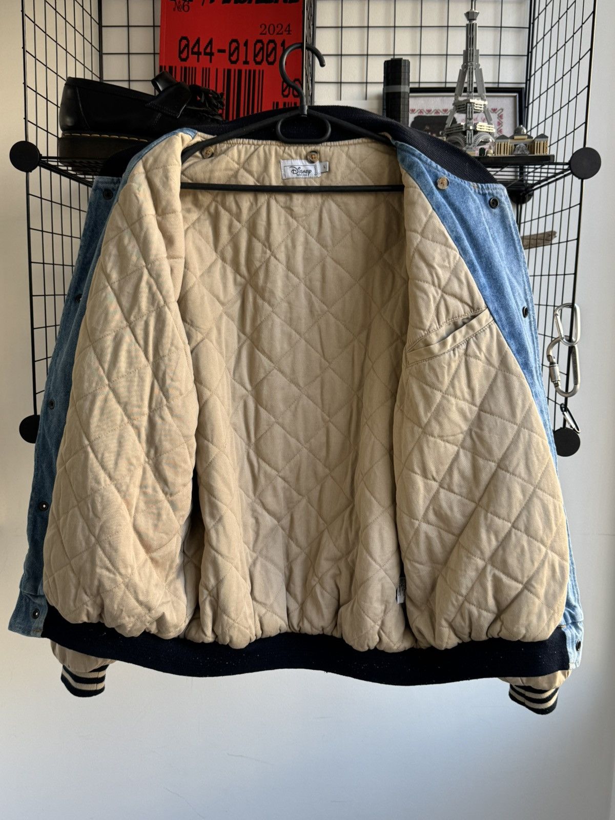Disney Vintage 90s Disney Mickey Mouse Bomber Denim Jacket Size US L / EU 52-54 / 3 - 8 Thumbnail